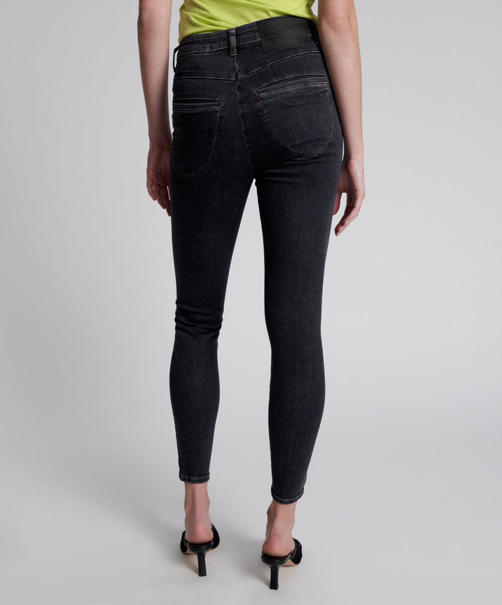 Freebirds Ii Low Waist Stretch Skinny Denim Jeans - Worn Black