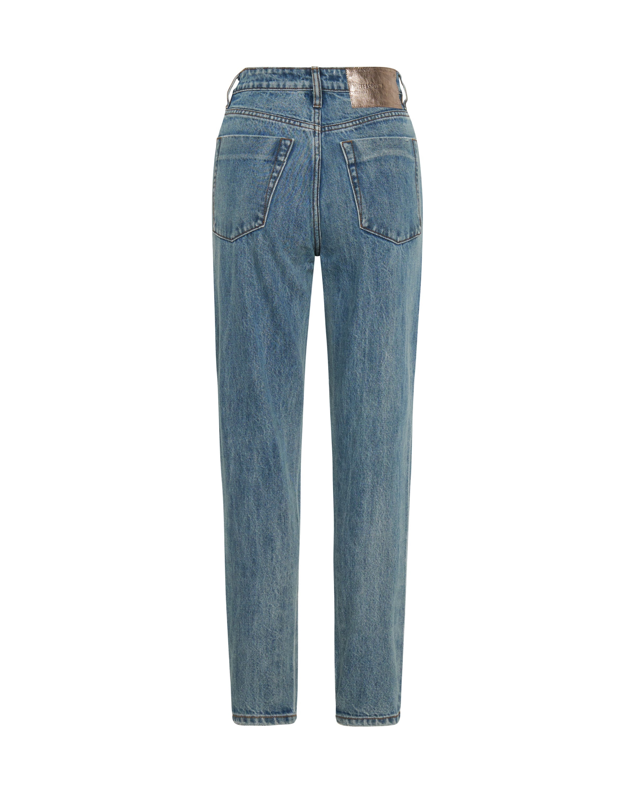 Legends High Waist Mom Fit Denim Jeans - Berlin Blue