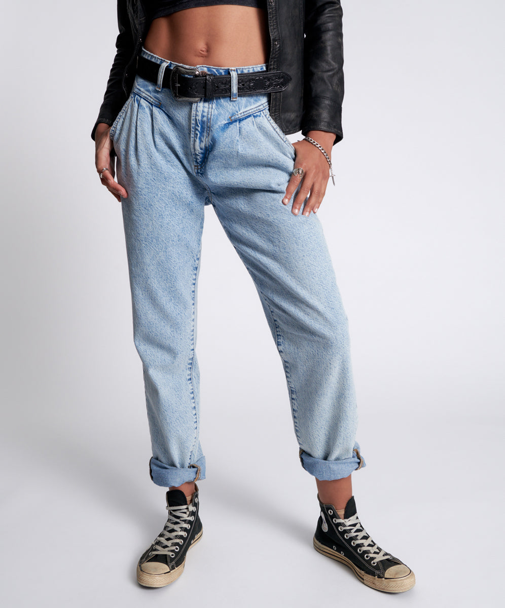 Streetwalkers High Waist 80S Fit Denim Jeans - Kansas Acid