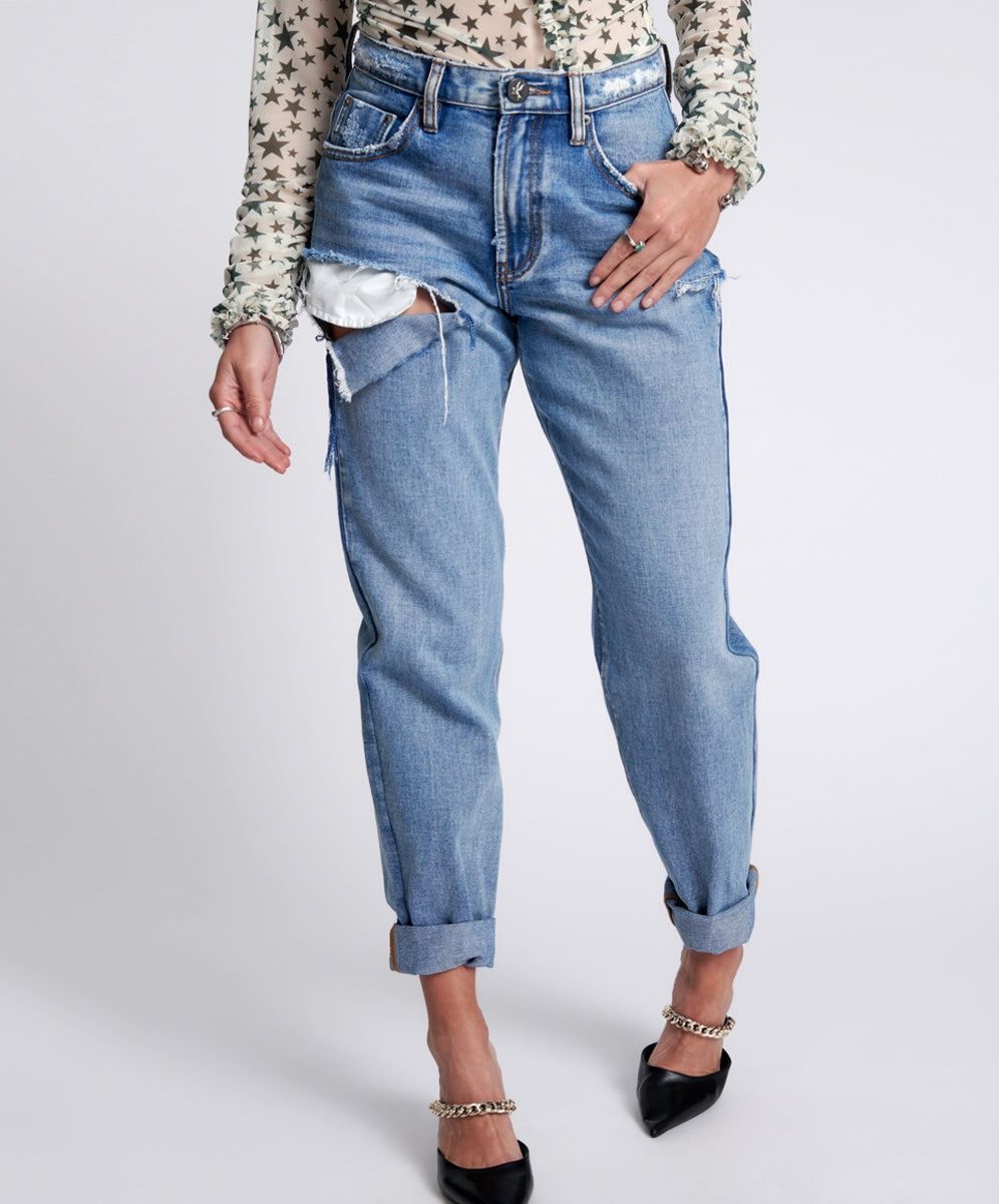 1982S High Waist Balloon Denim Jeans - Berlin Blue