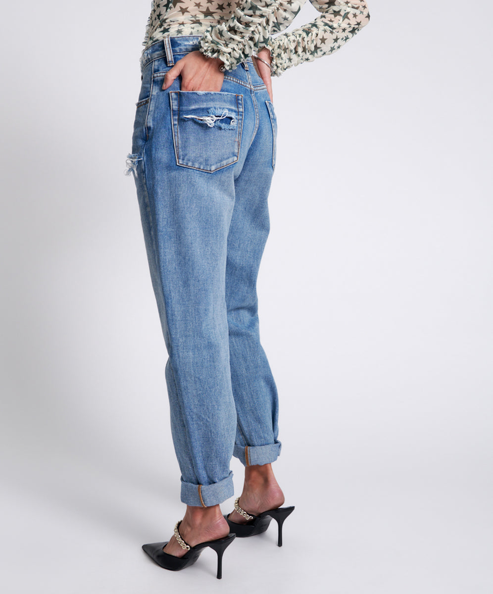 1982S High Waist Balloon Denim Jeans - Berlin Blue