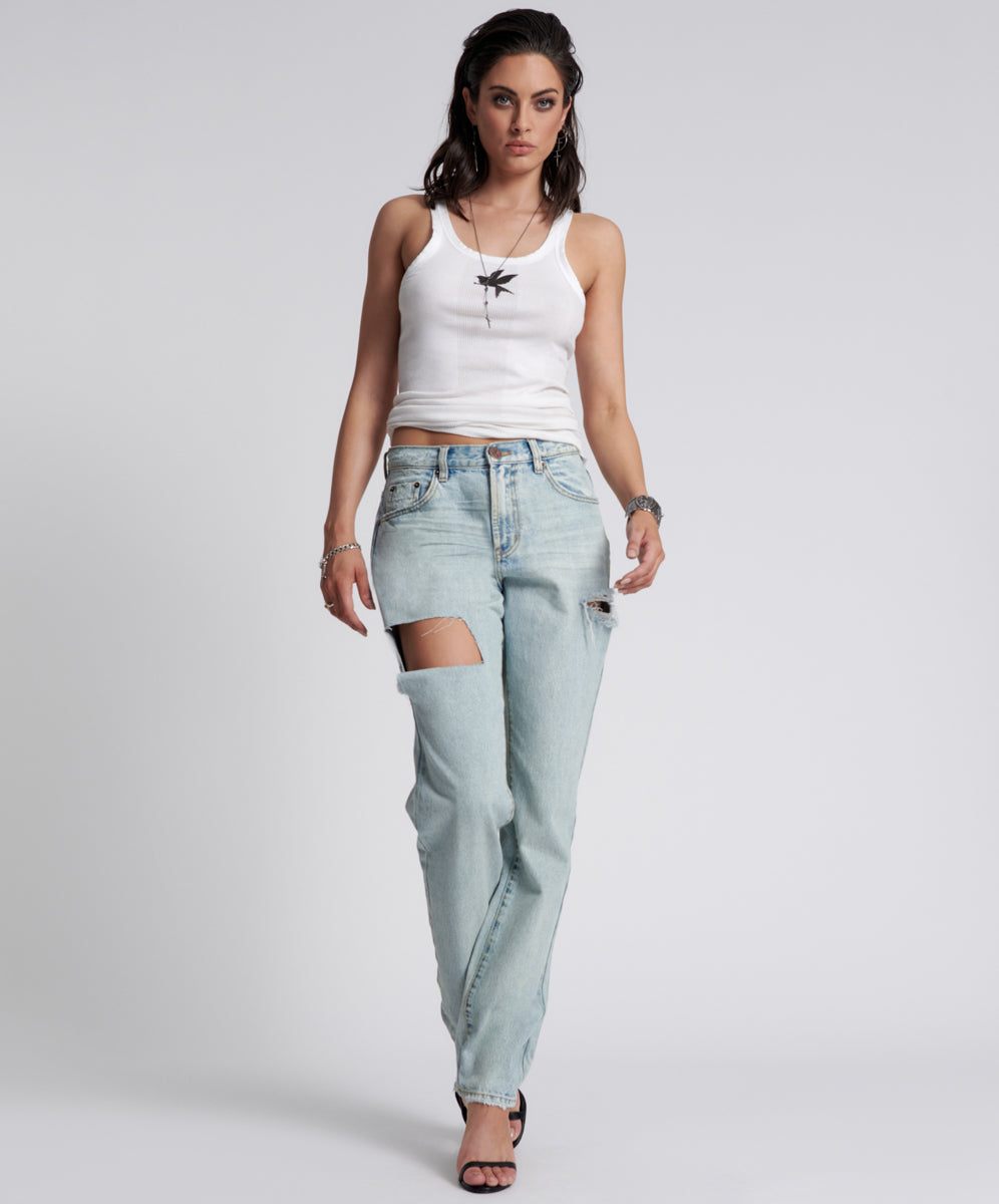 1982S High Waist Balloon Denim Jeans - Kansas Blue