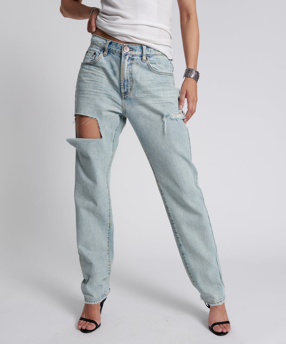 1982S High Waist Balloon Denim Jeans - Kansas Blue