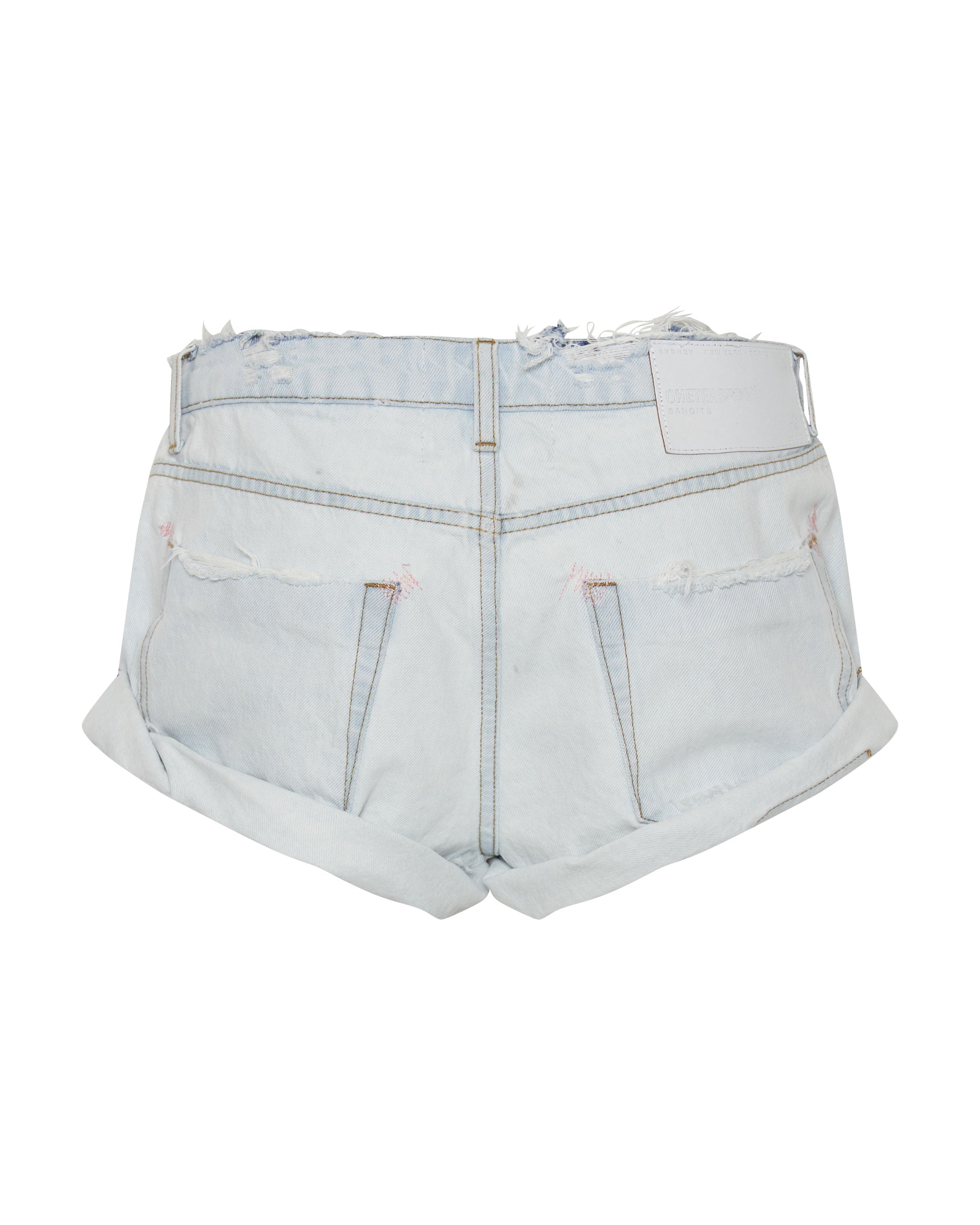 Bandits Low Waist Denim Shorts - Bel Air Blue