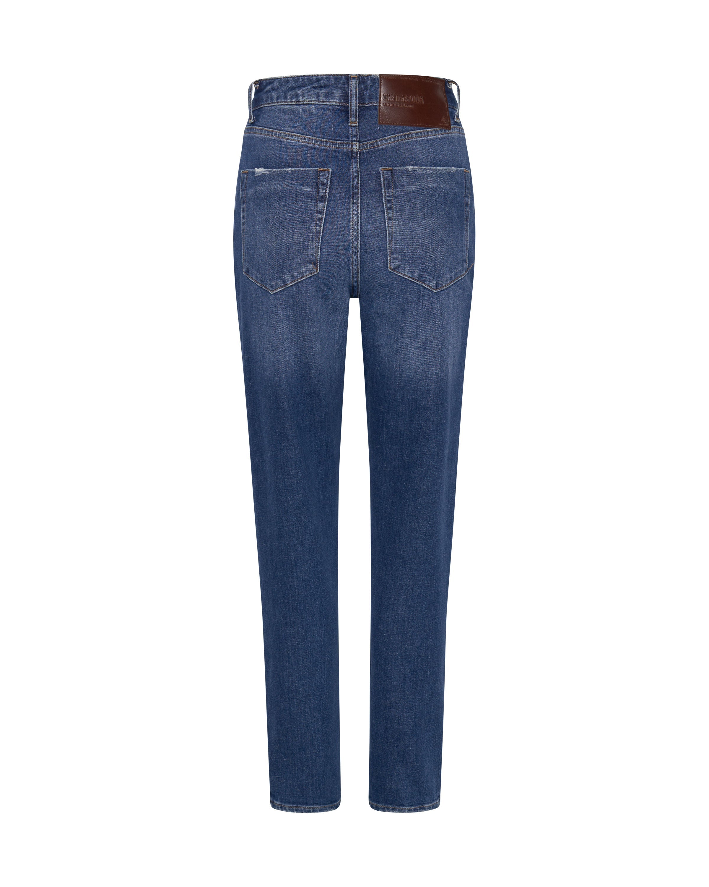 Legends High Waist Mom Fit Denim Jeans - Power Blue