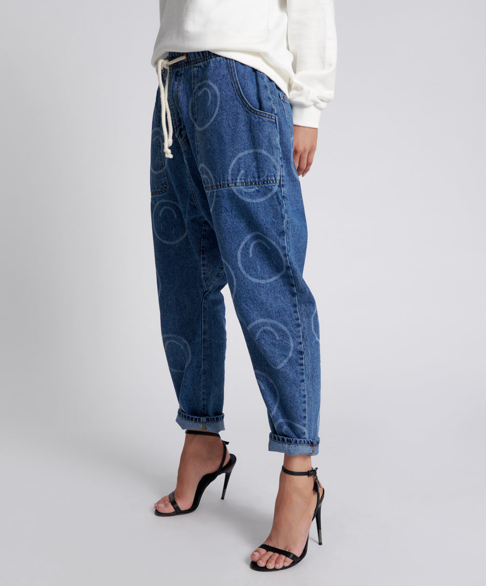 Shabby Kingpins Low Waist Boyfriend Denim Jeans - Rosewood