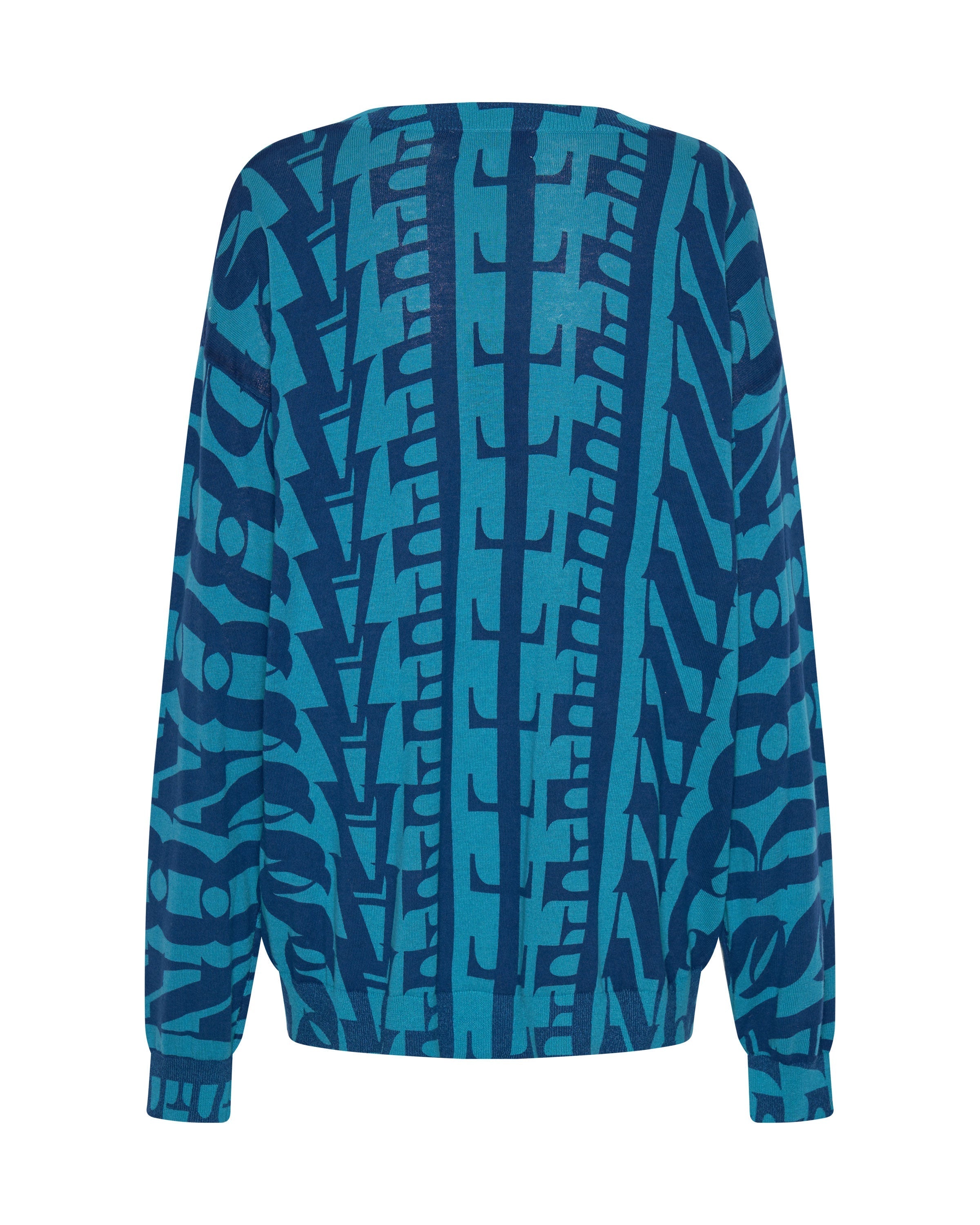 On Repeat Oversized Sweater - Blue Teal