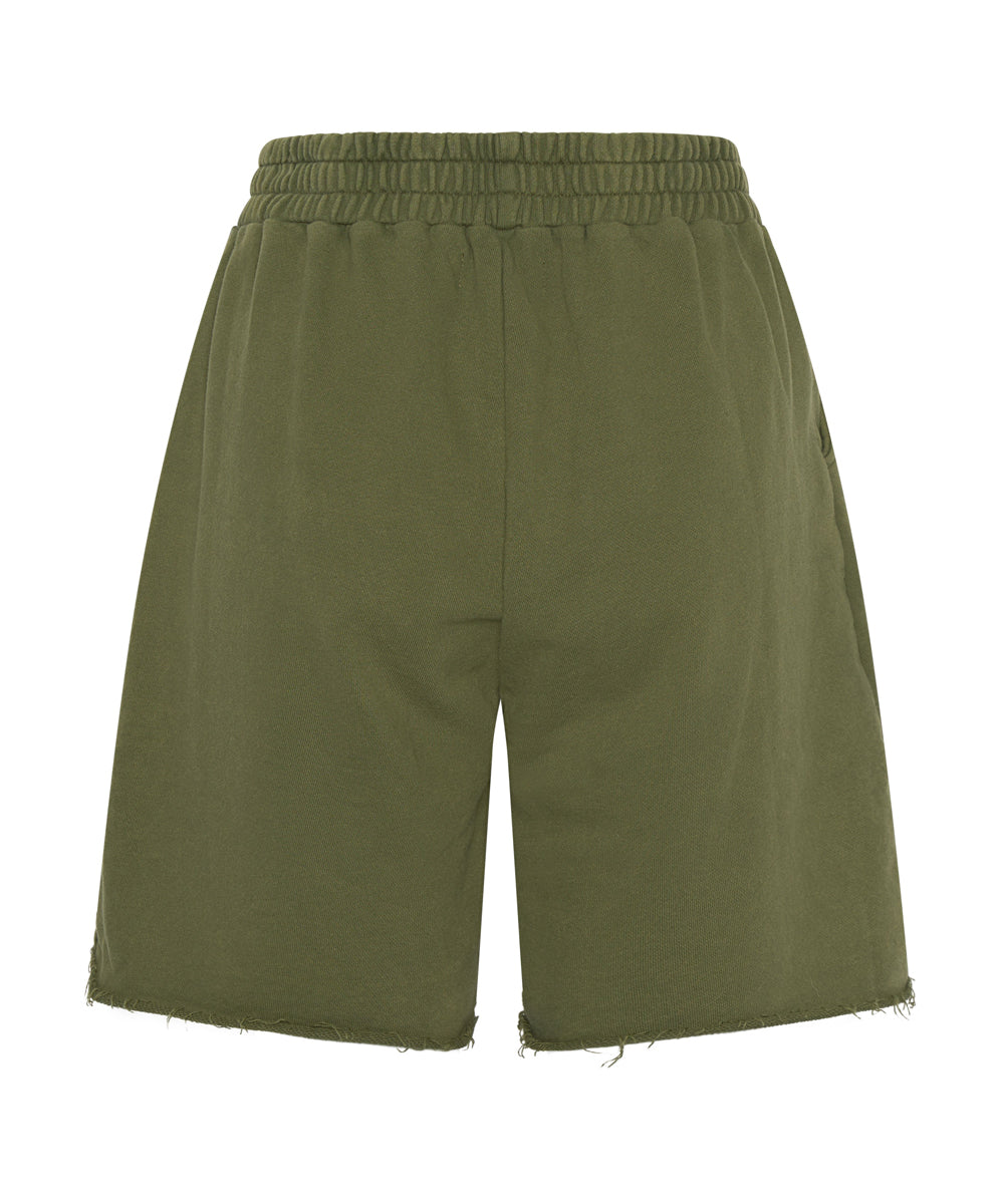 O.T.S. High Waist Kick Shorts - Khaki