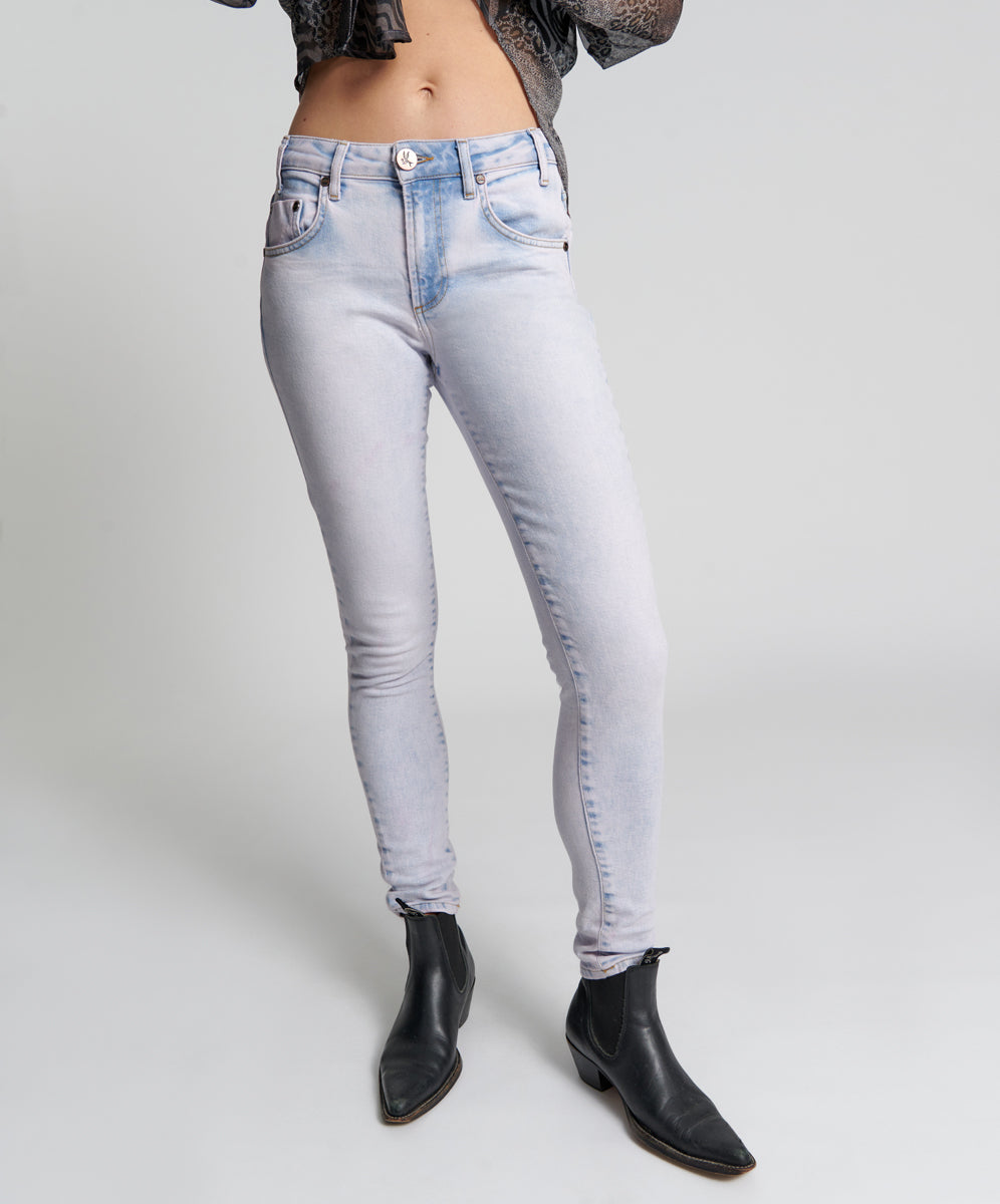 Freebirds Ii High Waist Stretch Skinny Denim Jeans - Soho Haze