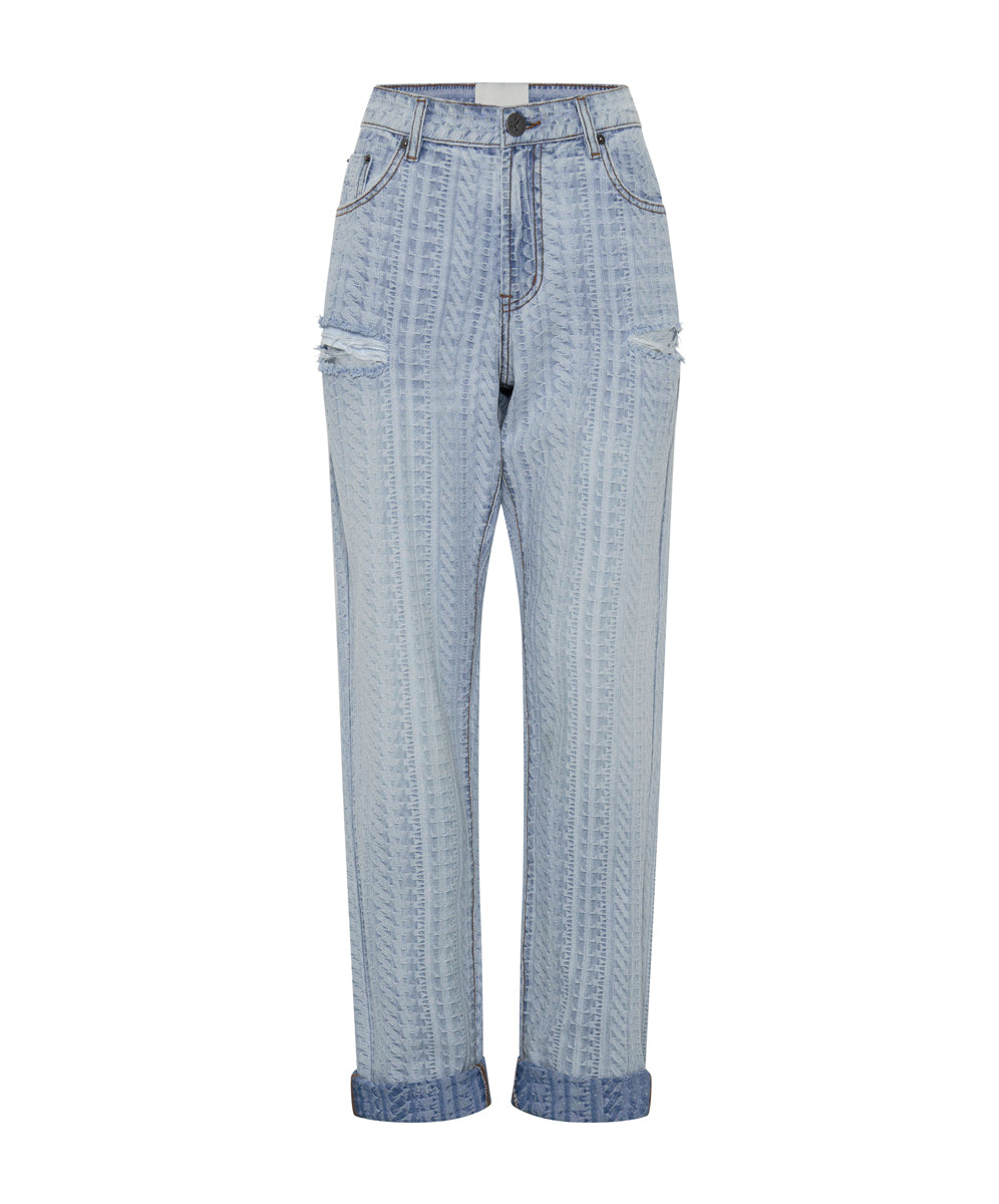 1982S High Waist Balloon Denim Jeans - Light Blue