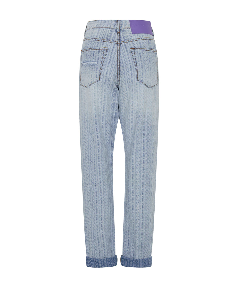 1982S High Waist Balloon Denim Jeans - Light Blue