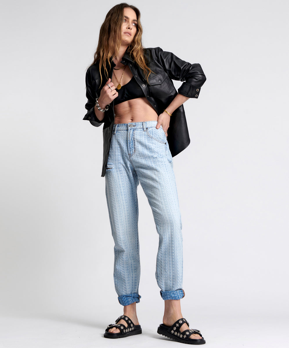 1982S High Waist Balloon Denim Jeans - Light Blue