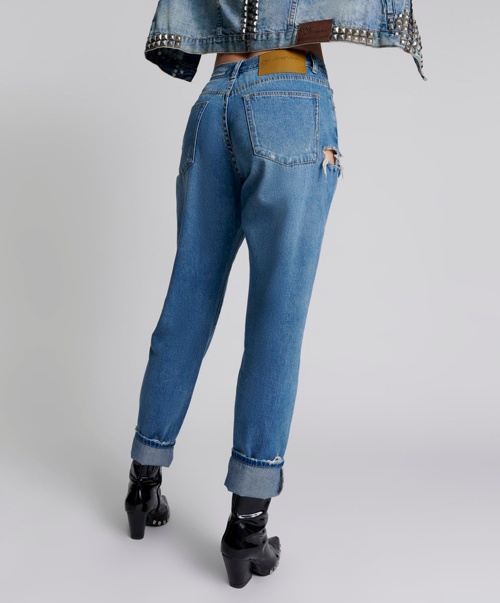 1982S High Waist Balloon Denim Jeans - Pacifica