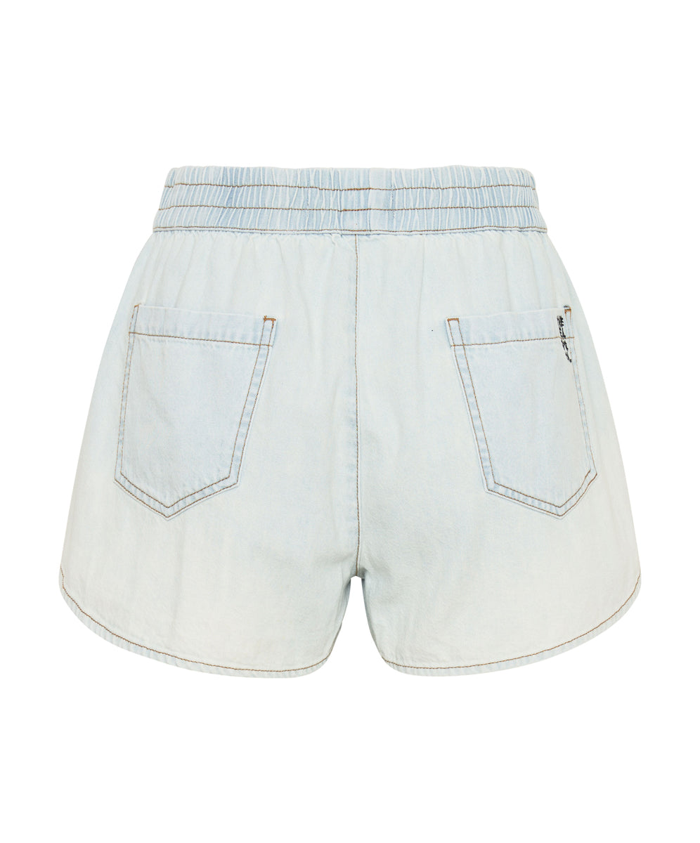 Runner Elasticated Denim Shorts - Le Surf