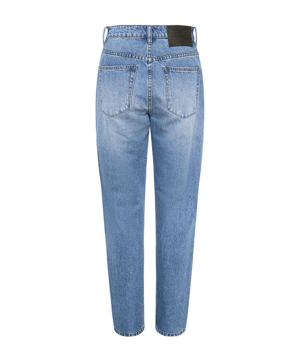 Awesome Baggies High Waist Straight Leg Denim Jeans - Ciao Blue