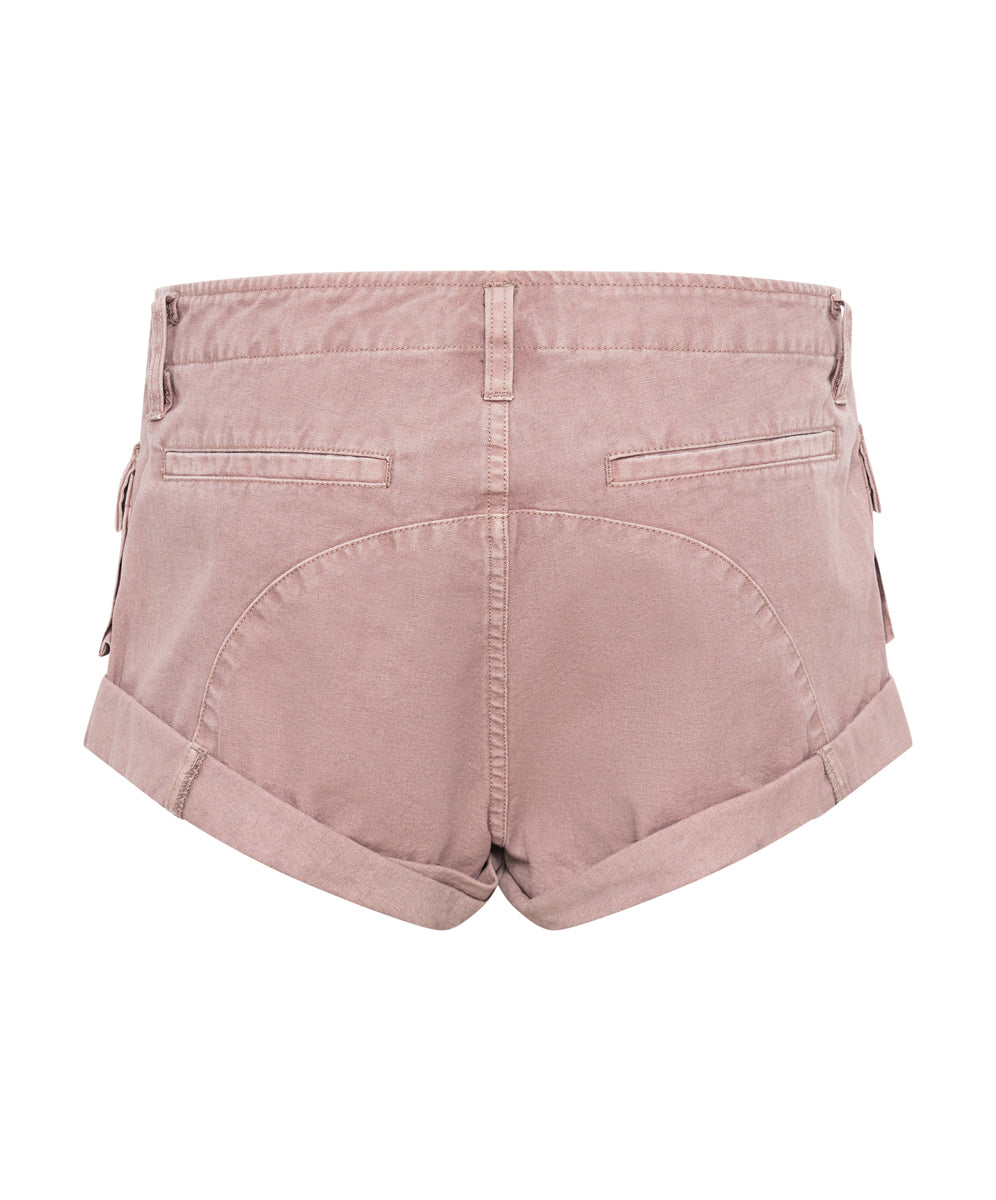 Cadet Bandits Low Waist Shorts - Dirty Rose