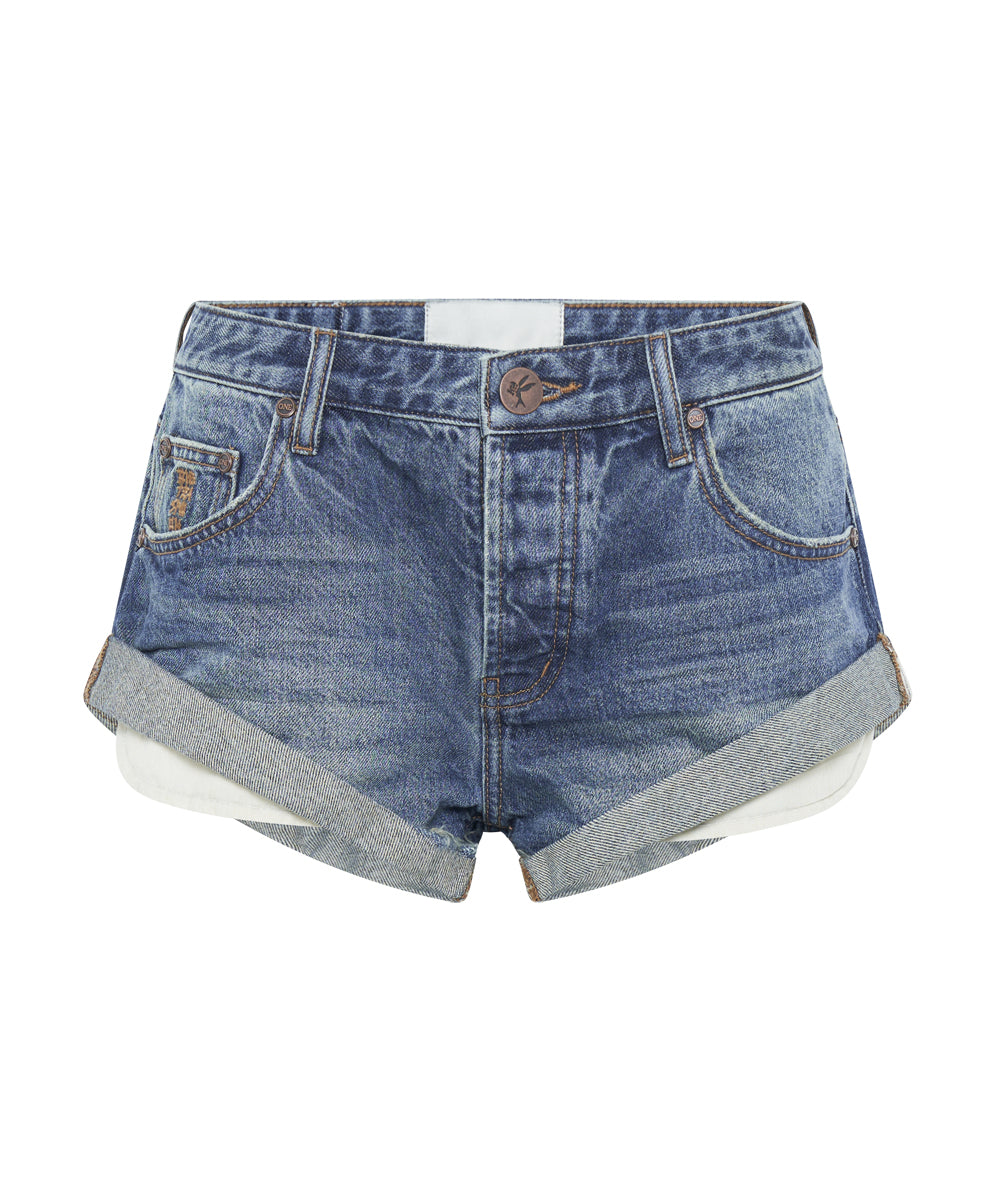 Bandits Low Waist Denim Shorts - Archived Gritty Blue