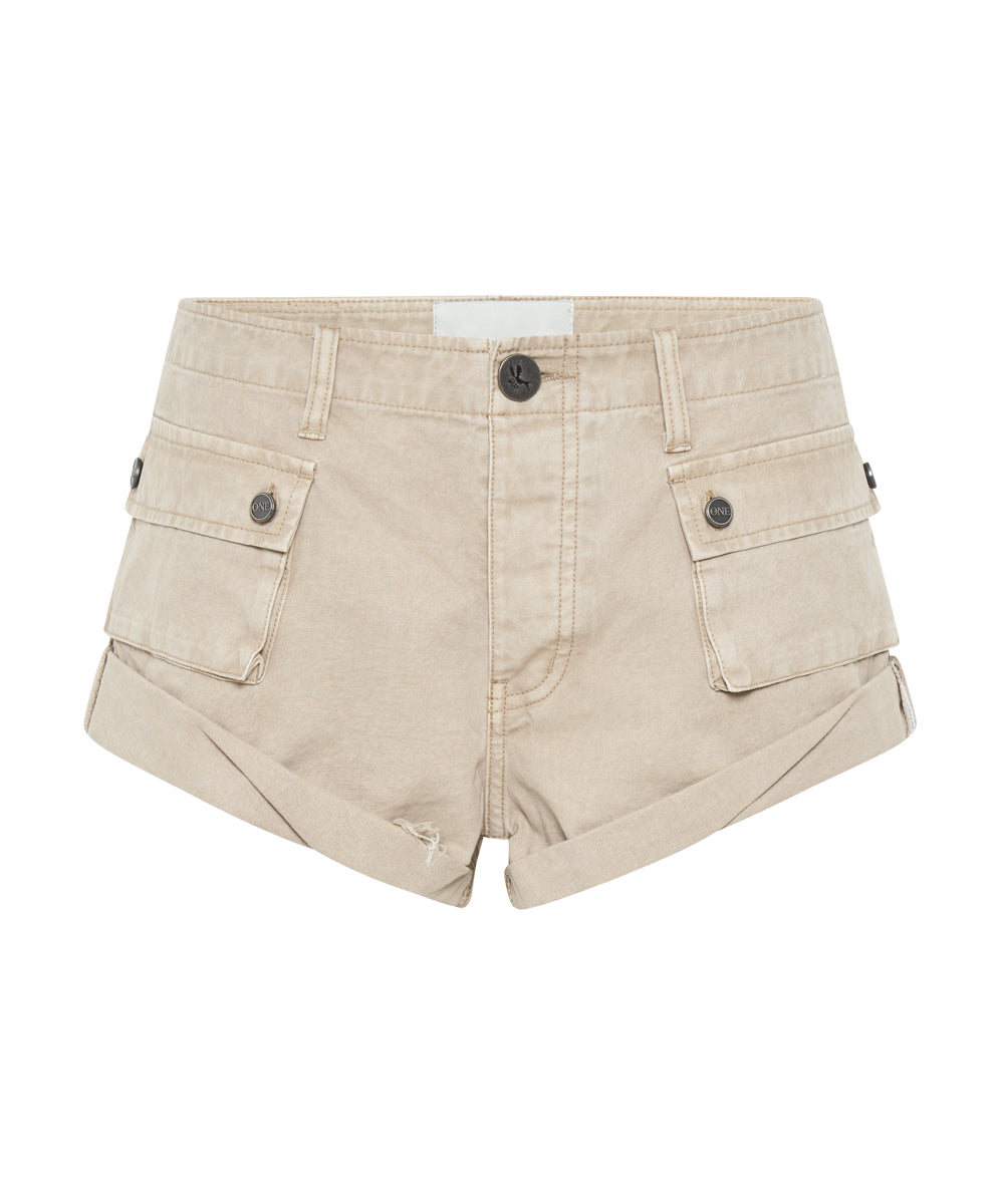 Cadet Bandits Low Waist Shorts - Stone