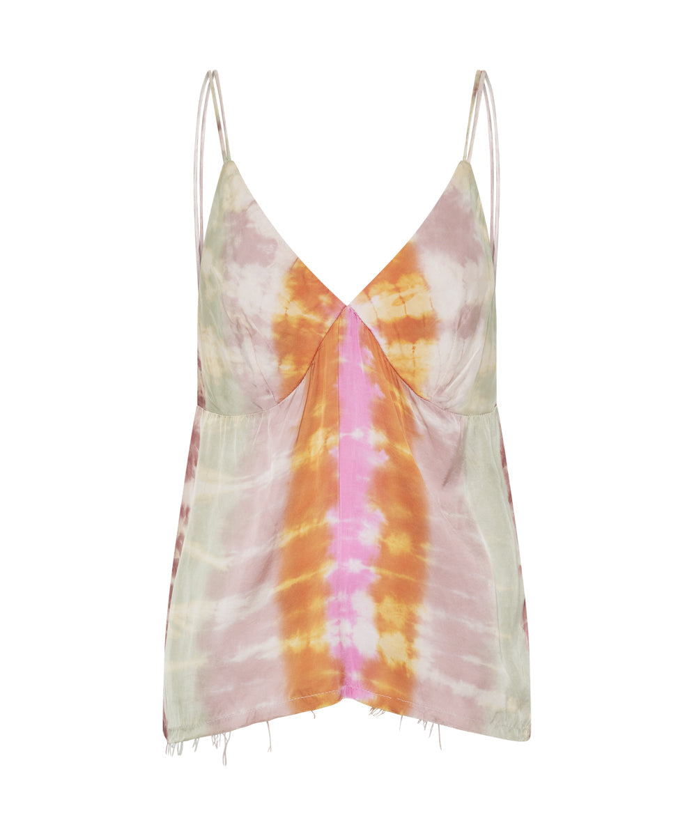 Mirage Hand Dyed Satin Cami - Multi