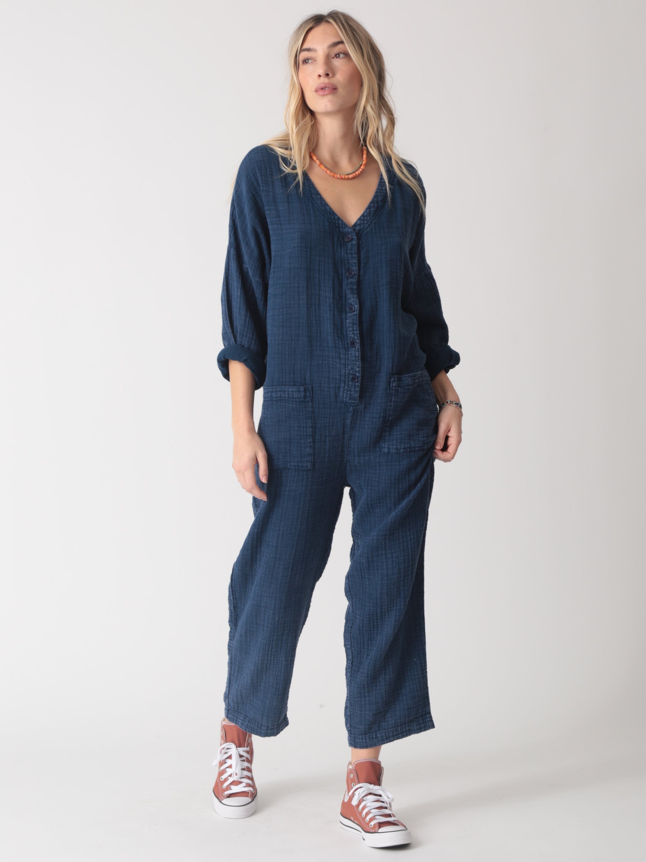 Favorite Gauze Jumpsuit - Vintage Indigo