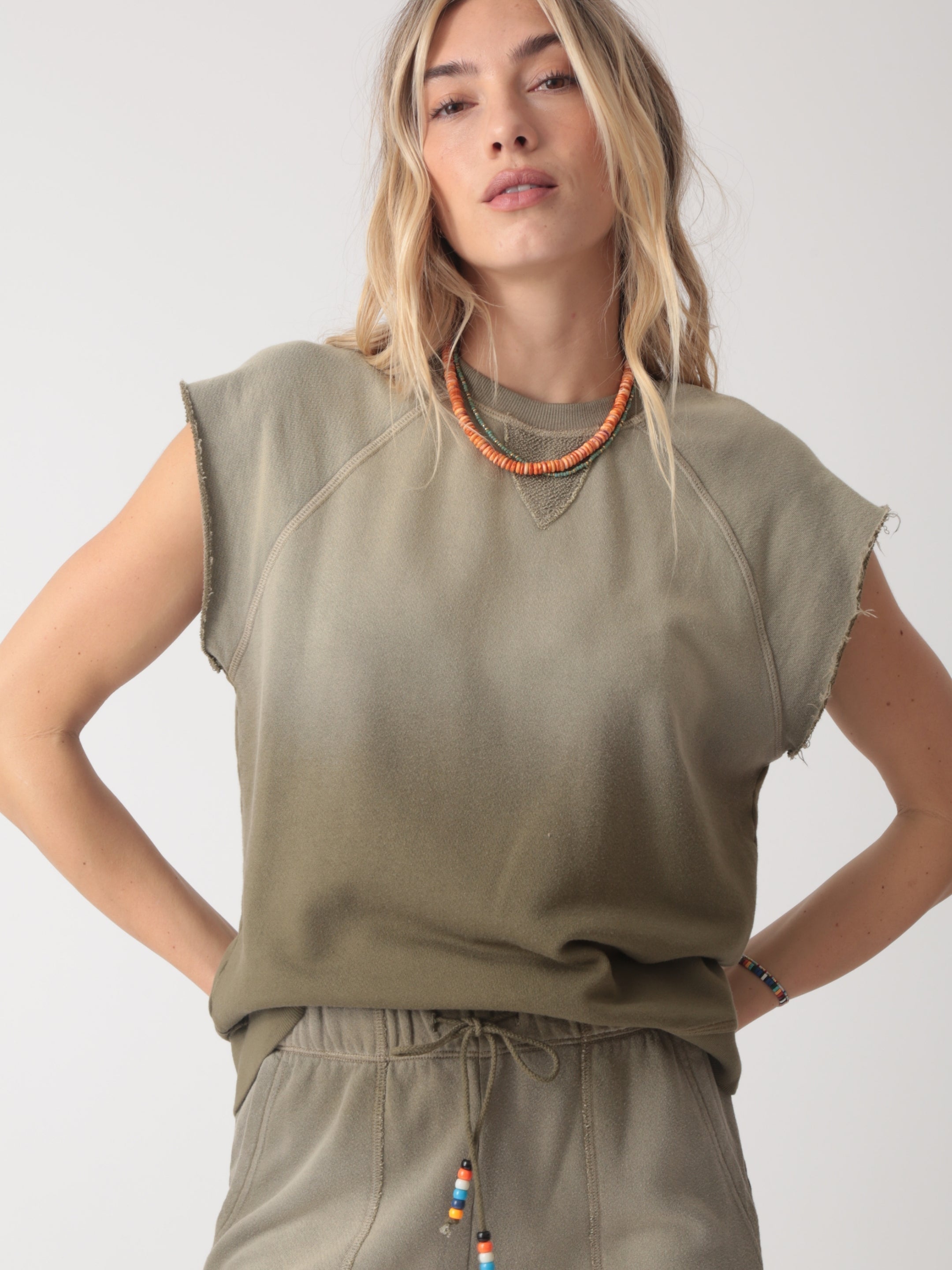 Luna Sweatshirt - Olive Sunrise
