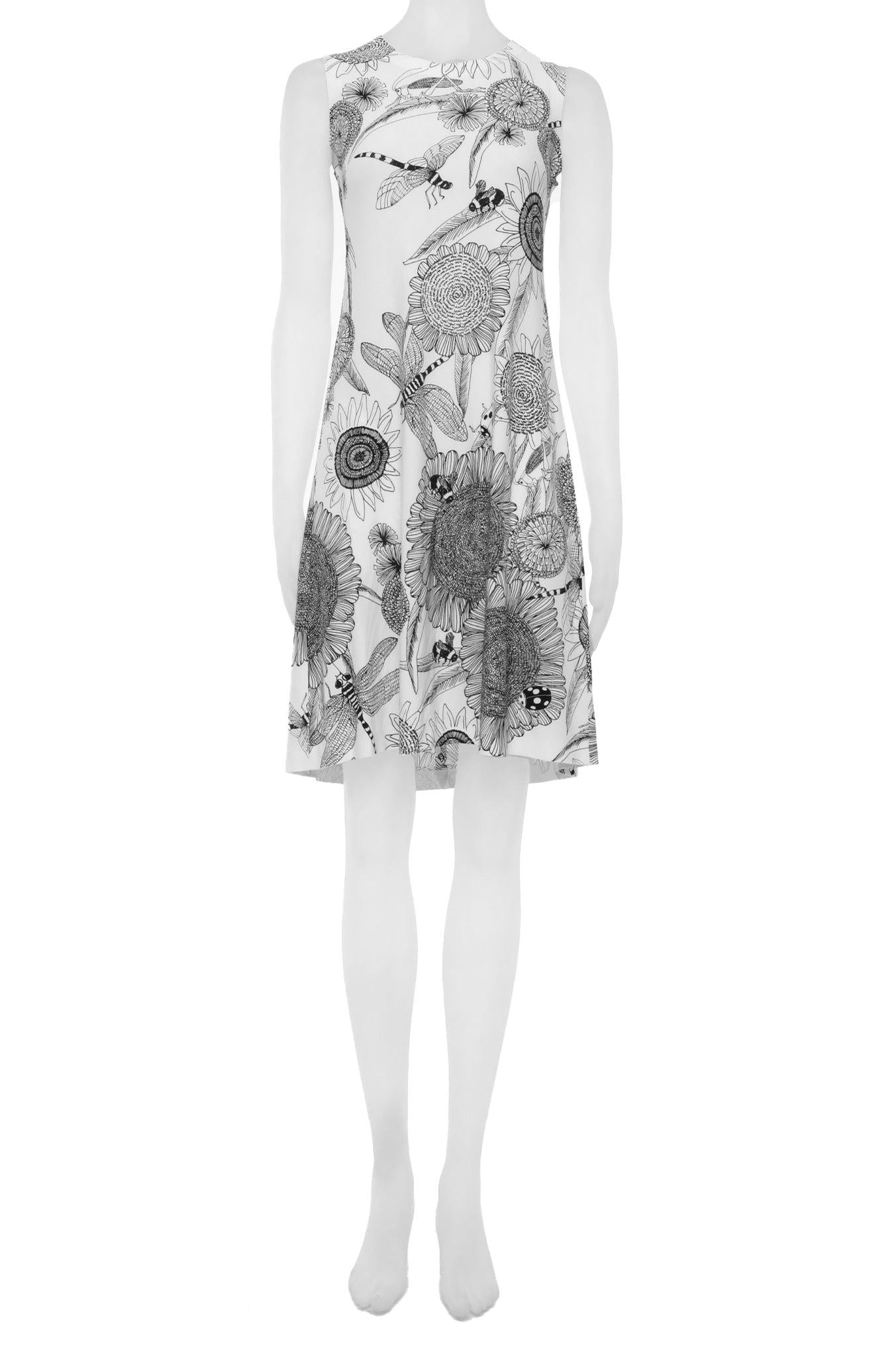 SLEEVELESS SWING DRESS