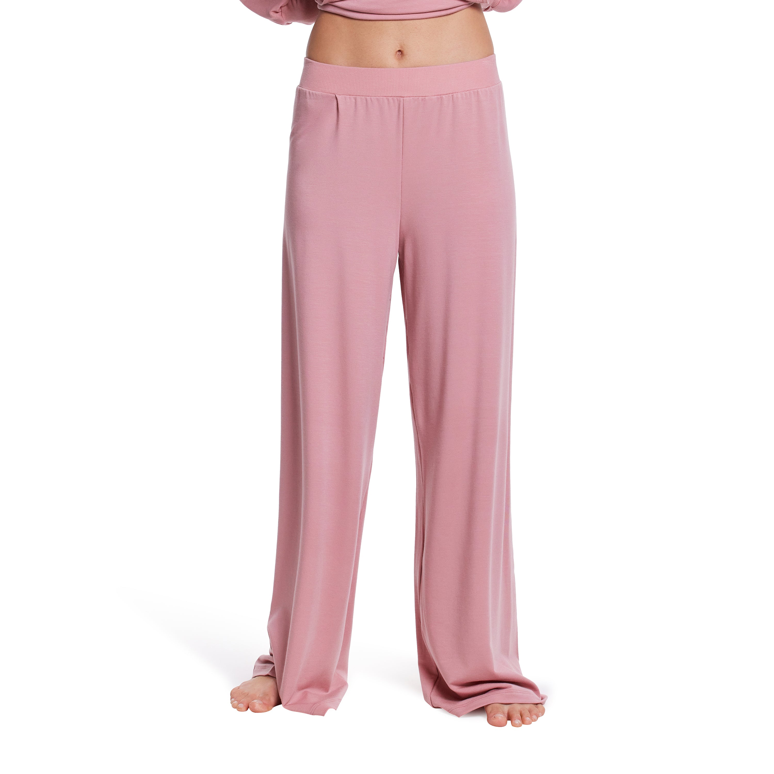 French Terry Wide Leg Pant