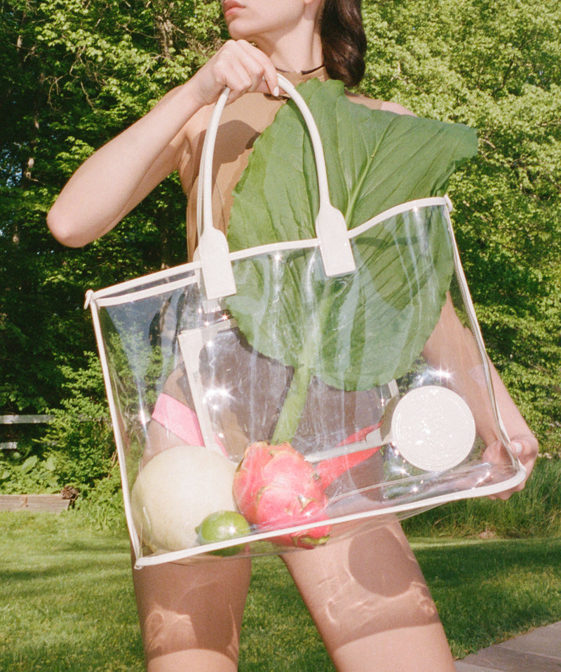 Pool Tote Ivory Trim