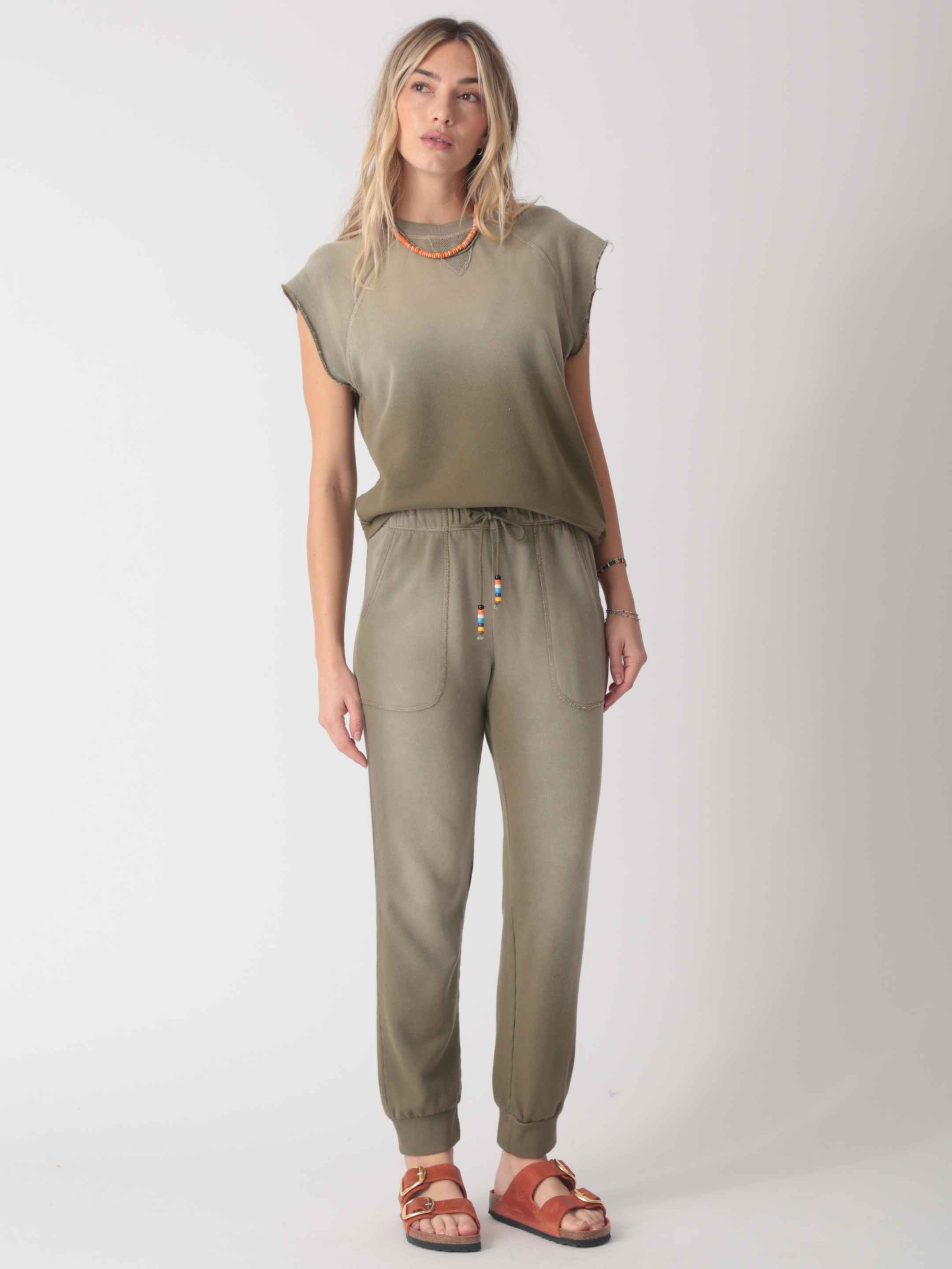 Luna Sweatshirt - Olive Sunrise