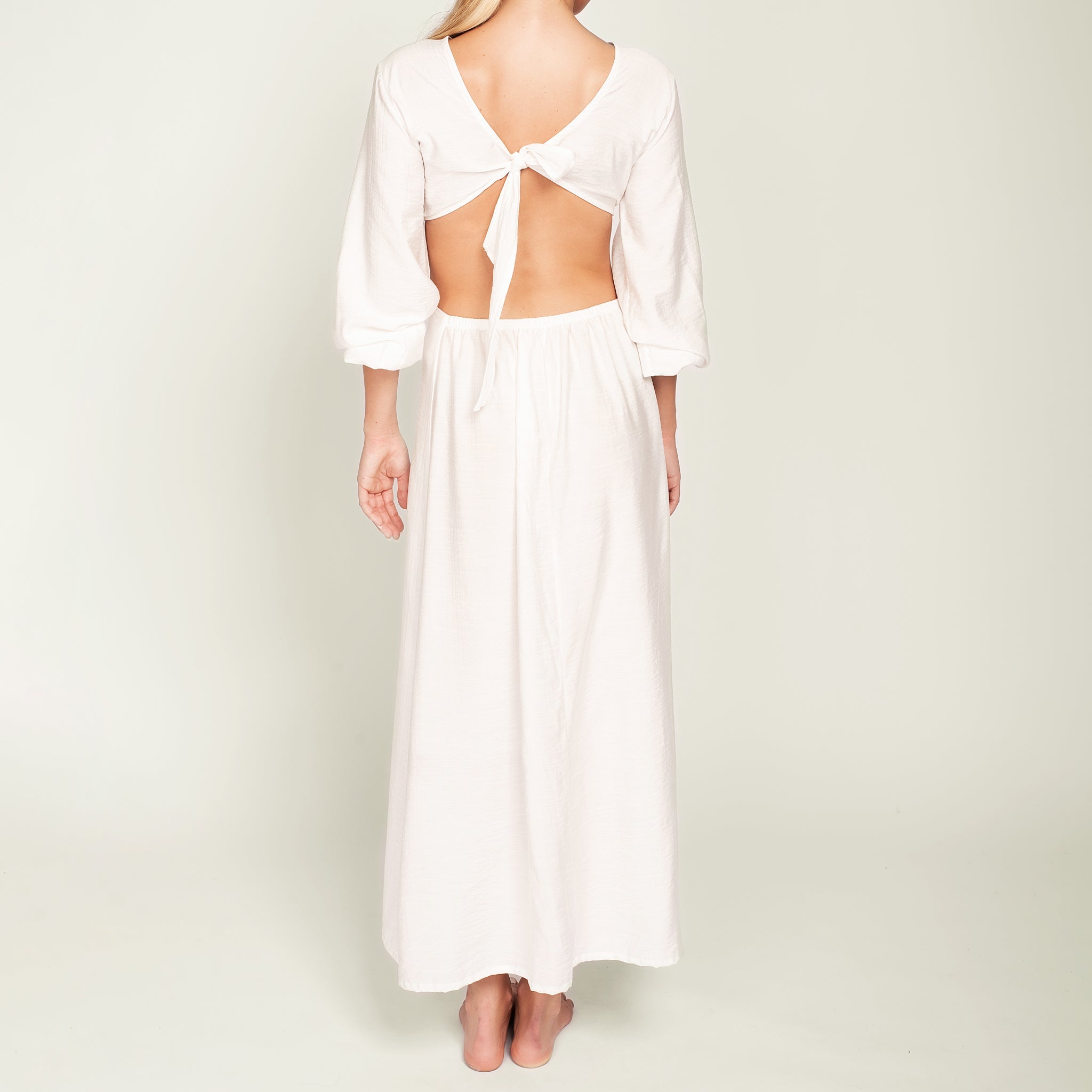 serena dress - patched white - peixoto