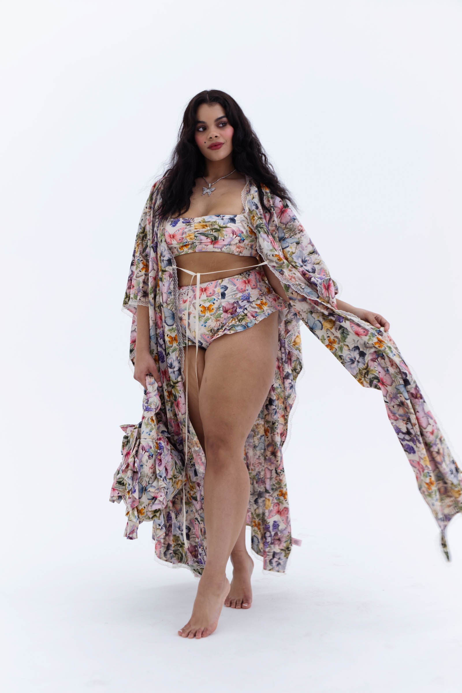 The Butterfly Botanics Ruffle Bikini Bottoms