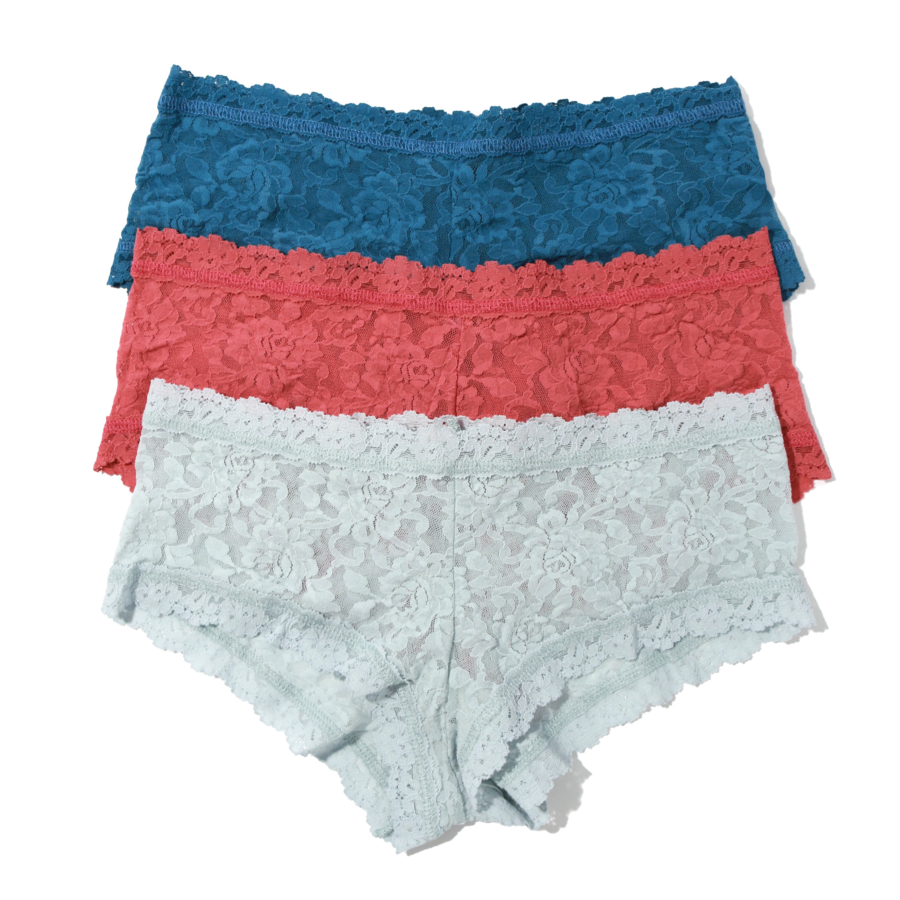 3pack Sig Lace Boyshort