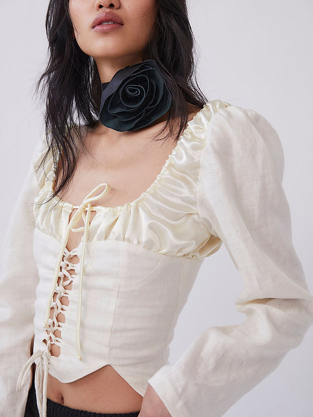 Salvia Corset Blouse