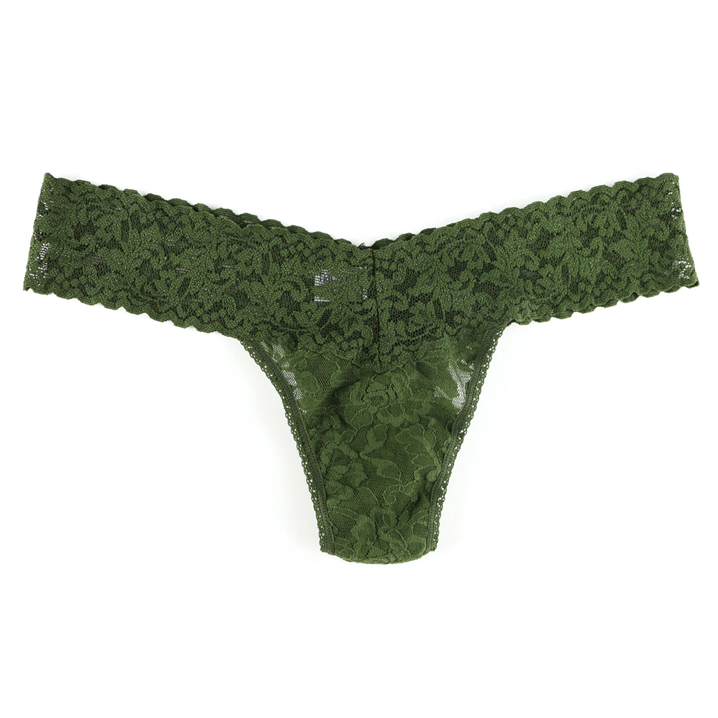 Sig Lace Low Rise Thong