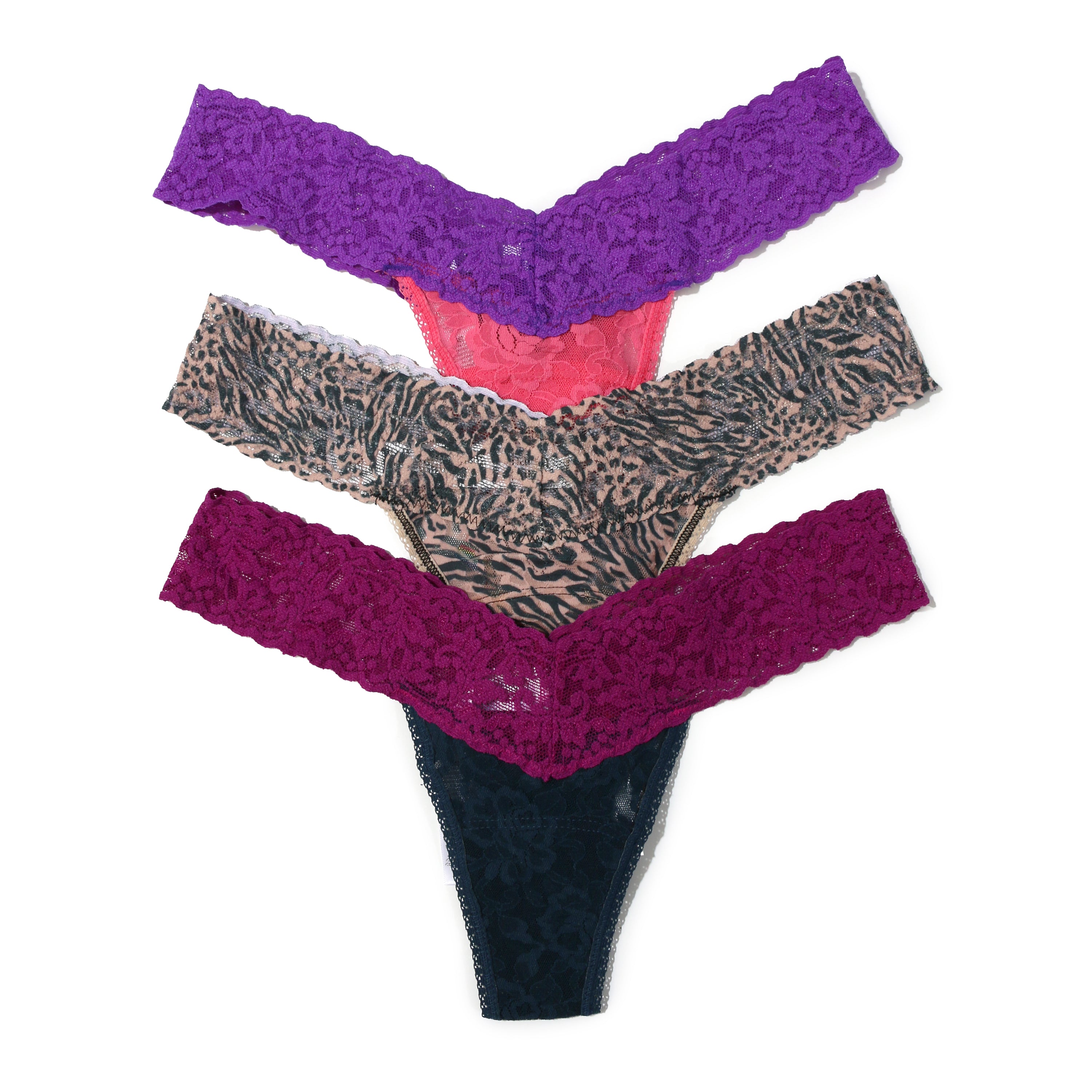 3pack Low Rise Thongs