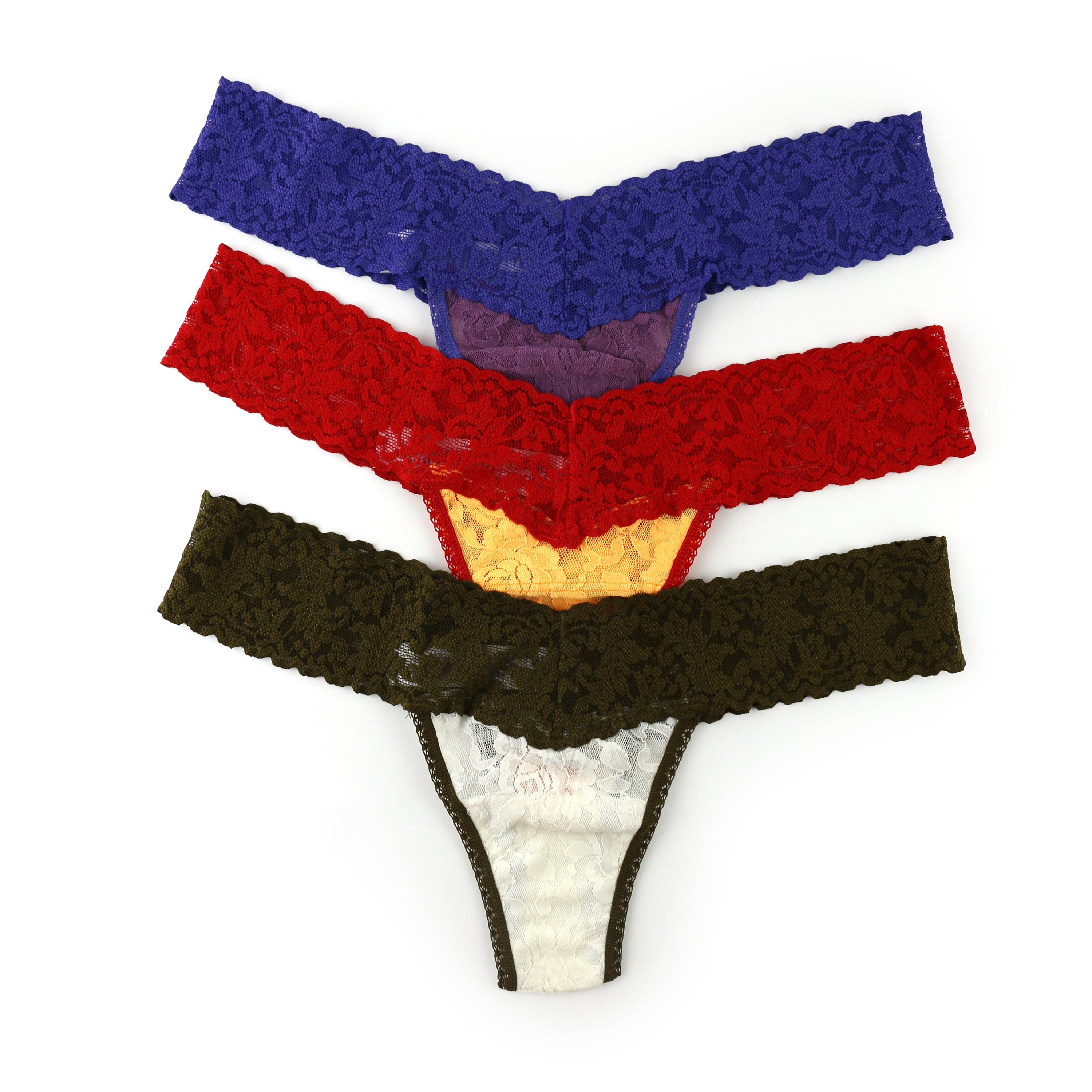 3pack Low Rise Thongs