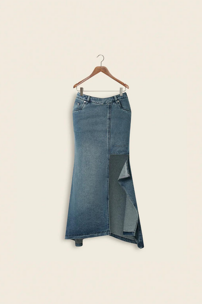 The Cascade Denim Skirt