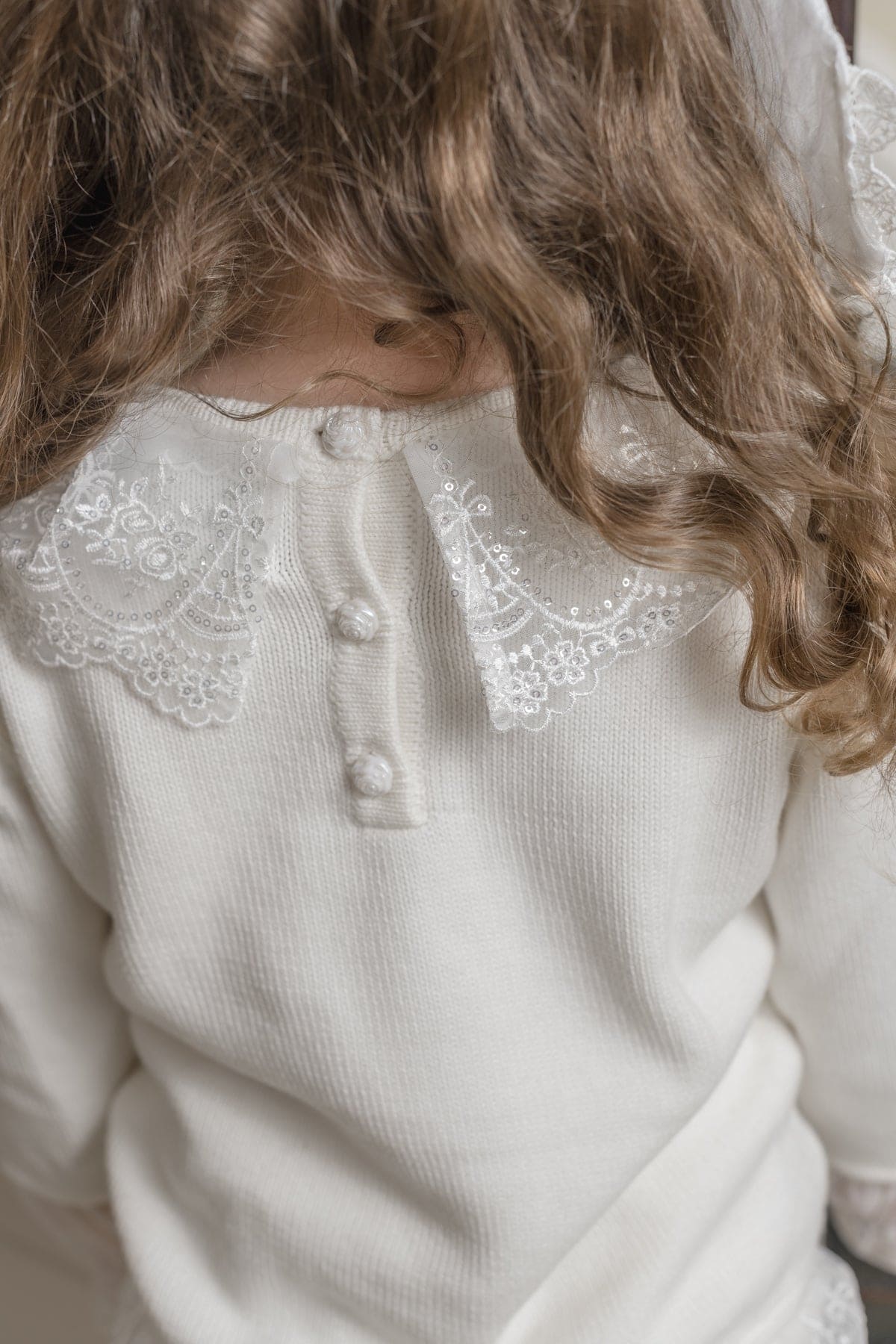 Emma White Cotton and Lace Top and Shorts Set - Petite Maison Kids