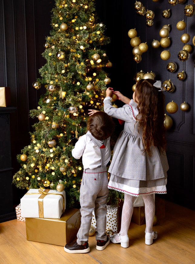 George Tartan Print Top and Pants Set - Petite Maison Kids