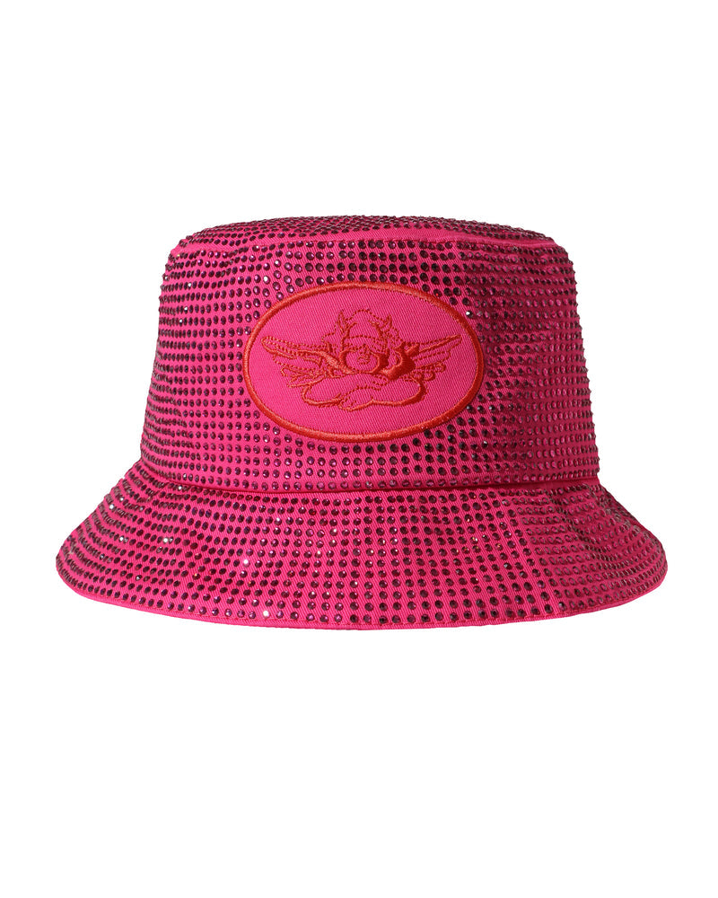 Pink Me L8r Denim Bucket Hat