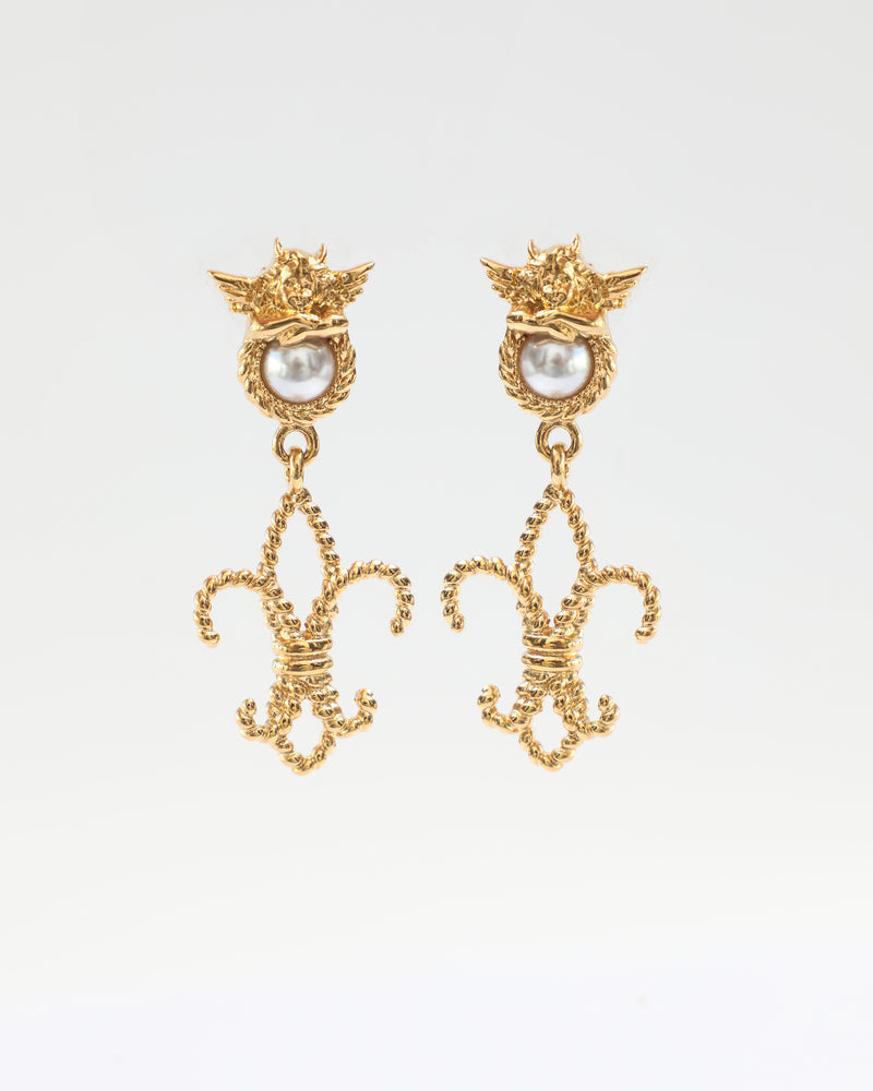 In Spades Gold Earrings