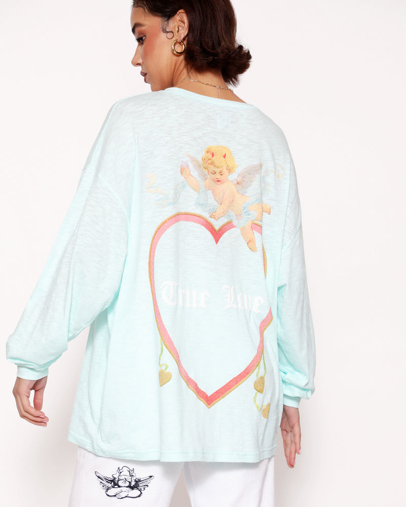 Head Over Heals Longsleeve Boyfriend Tee