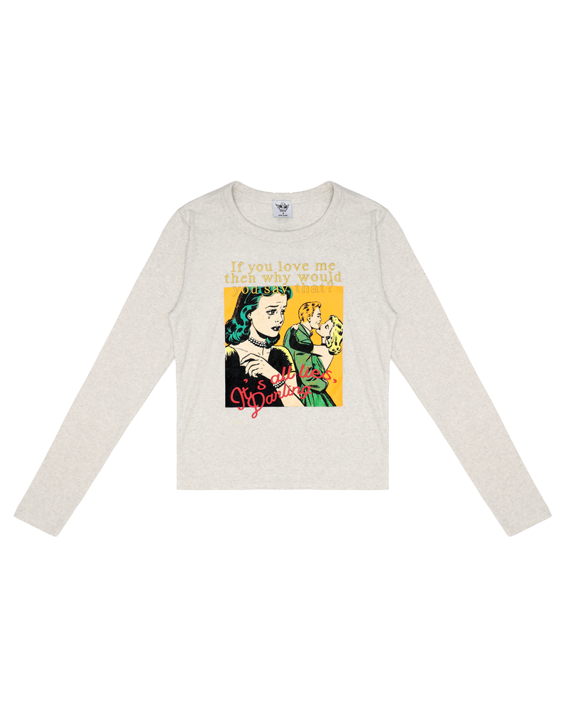 Don't Say It Darling Fair Play Fitted Longsleeve Crop
