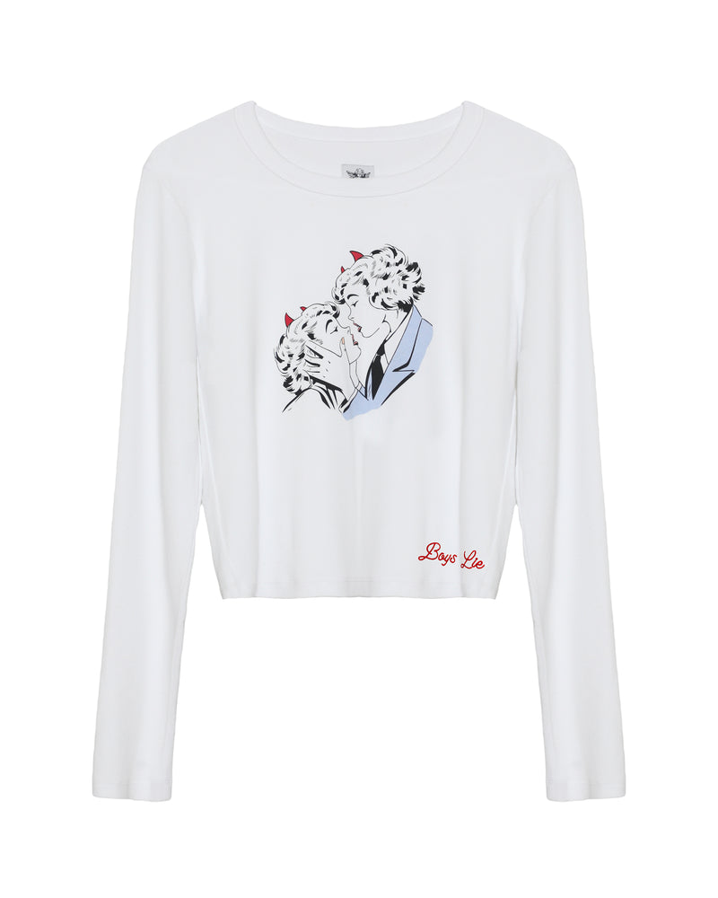 Smitten Fair Play Fitted Longsleeve Crop