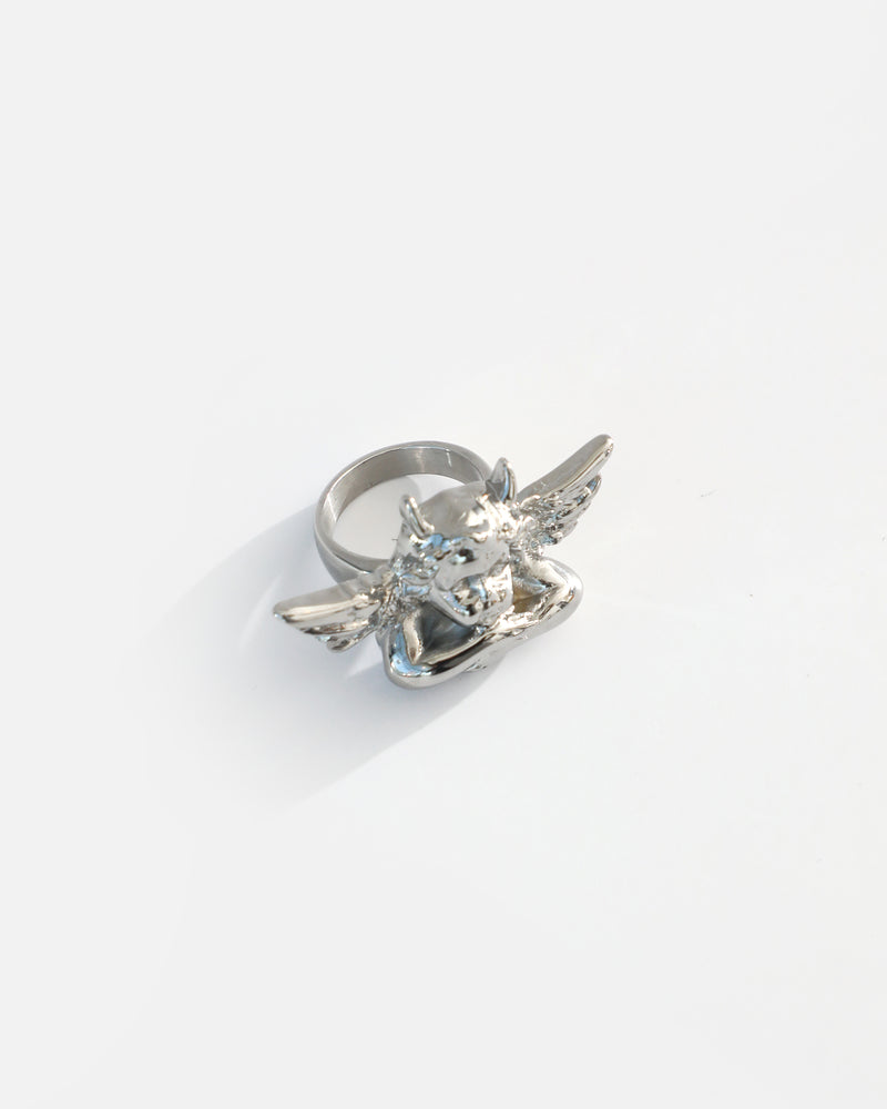 Boys Lie Stainless Steel Logo Ring