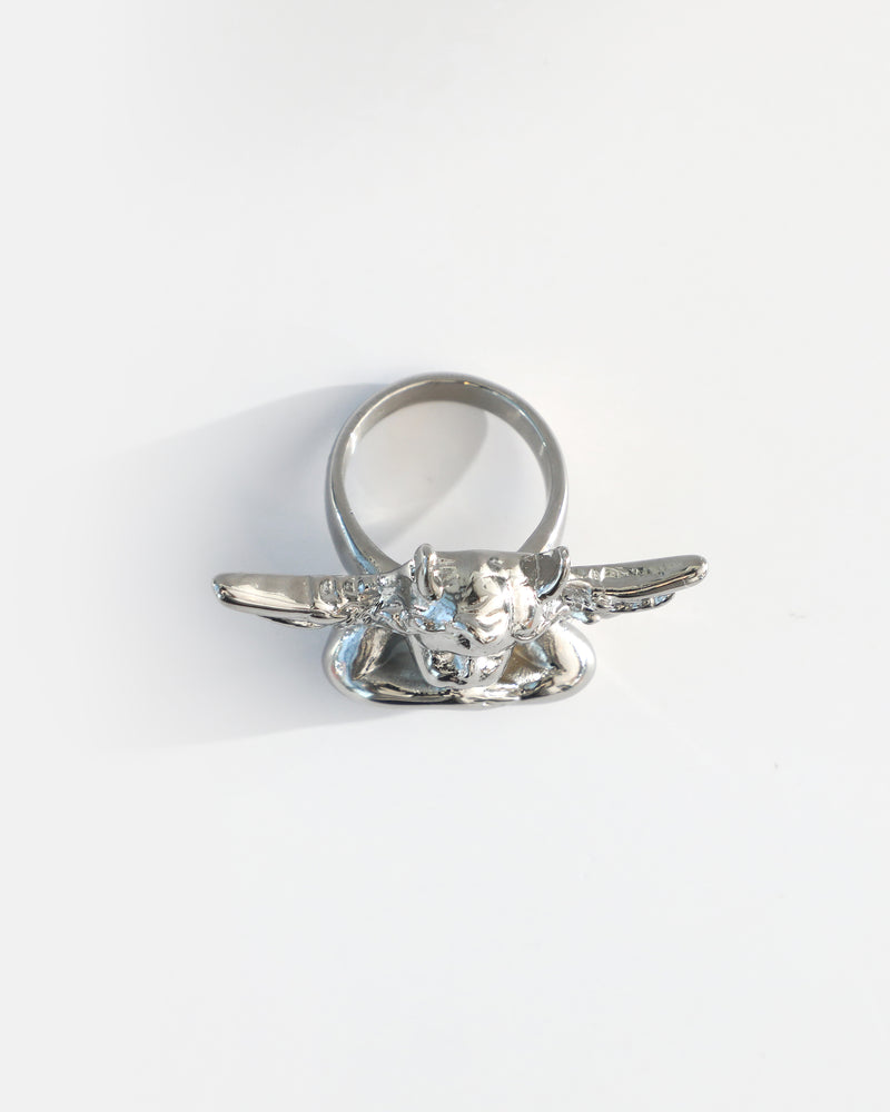 Boys Lie Stainless Steel Logo Ring