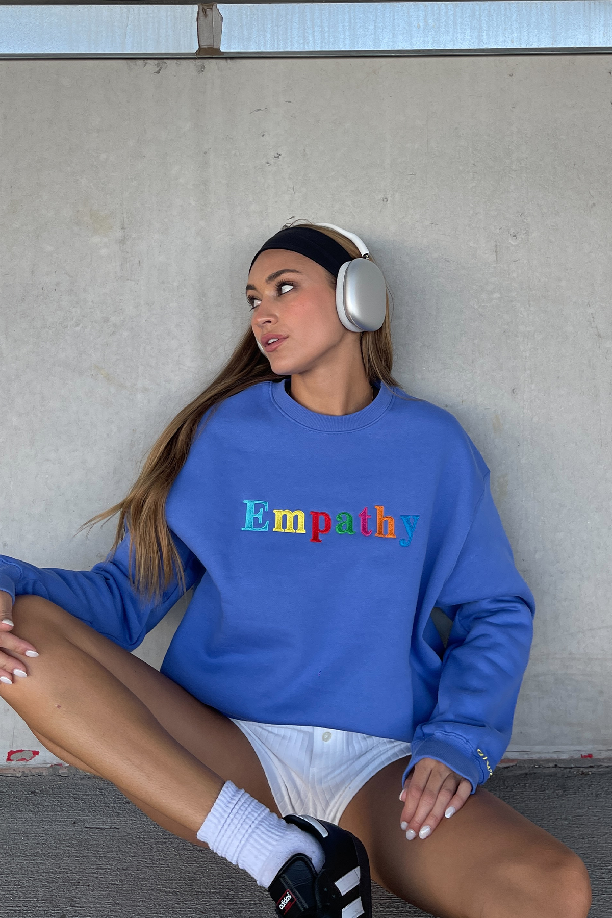 Empathy Always Royal Blue Crewneck