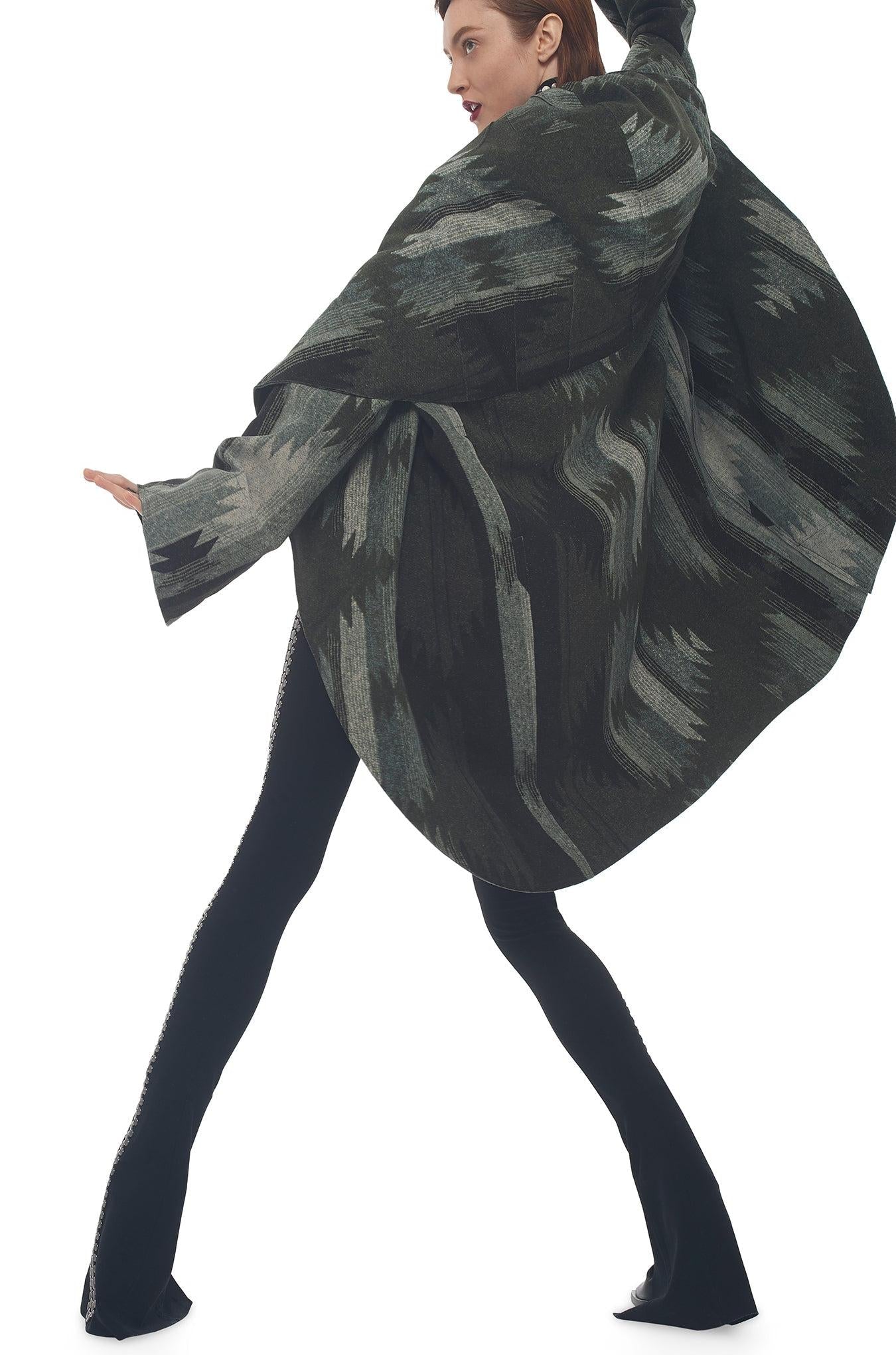 BONDED SHAWL COLLAR COAT