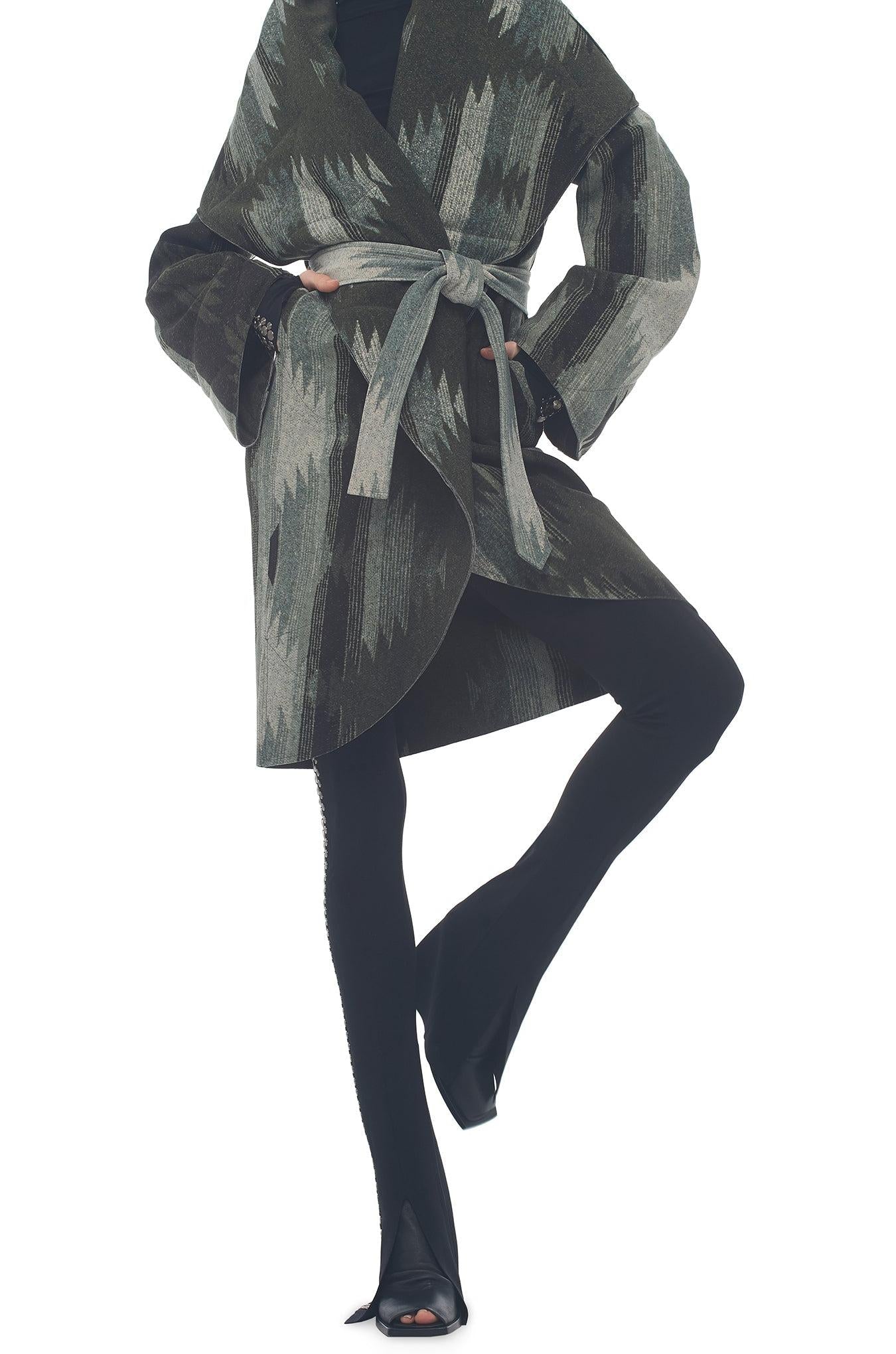 BONDED SHAWL COLLAR COAT