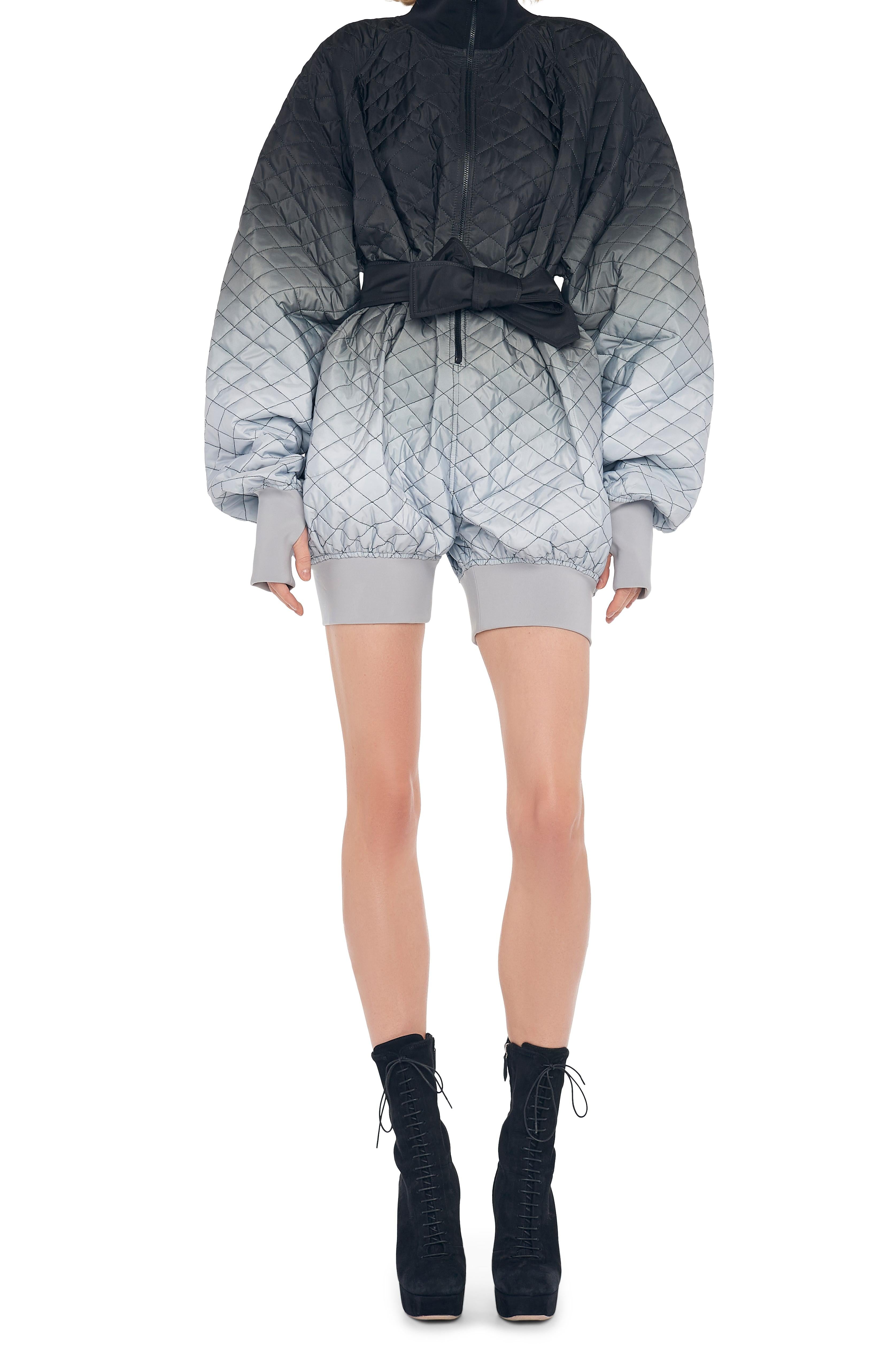 QUILTED BOMBER JUMPSHORT